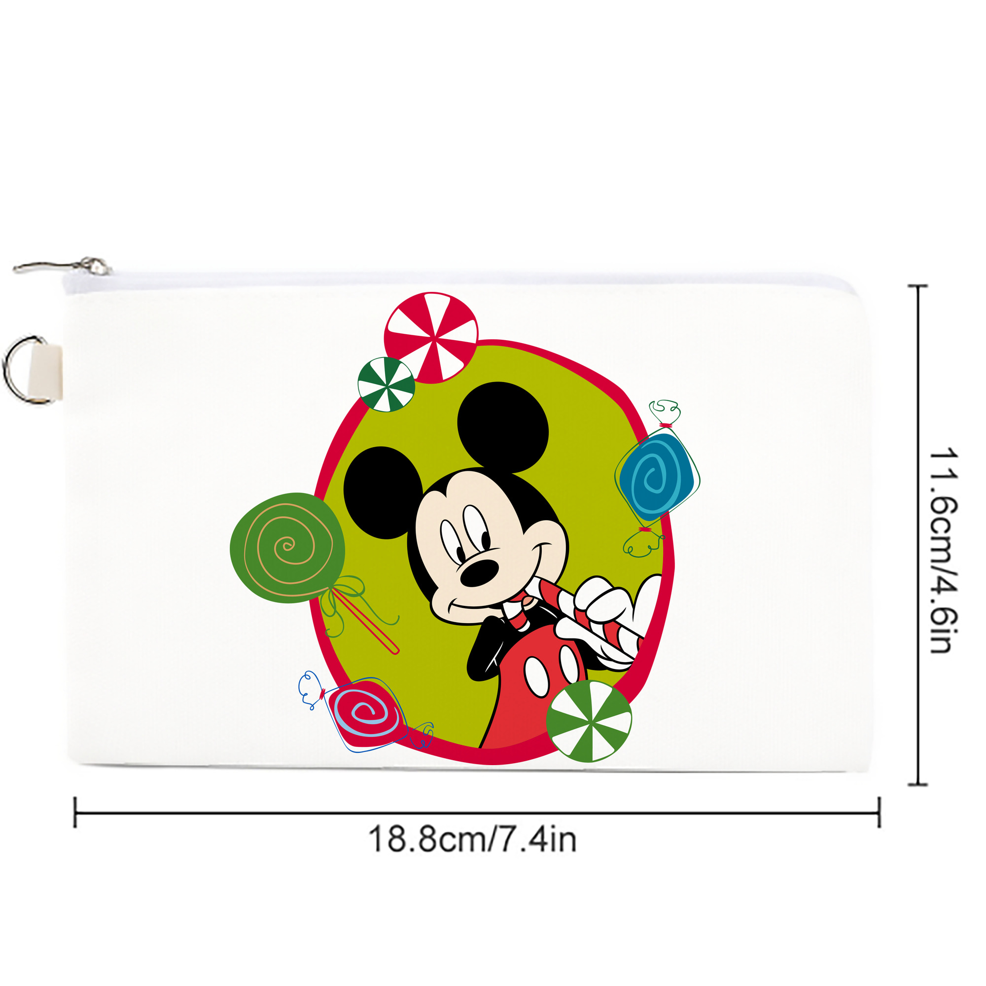 ミッキーマウス Mickey Mouse キャンバス生地ポーチ　小物入れ