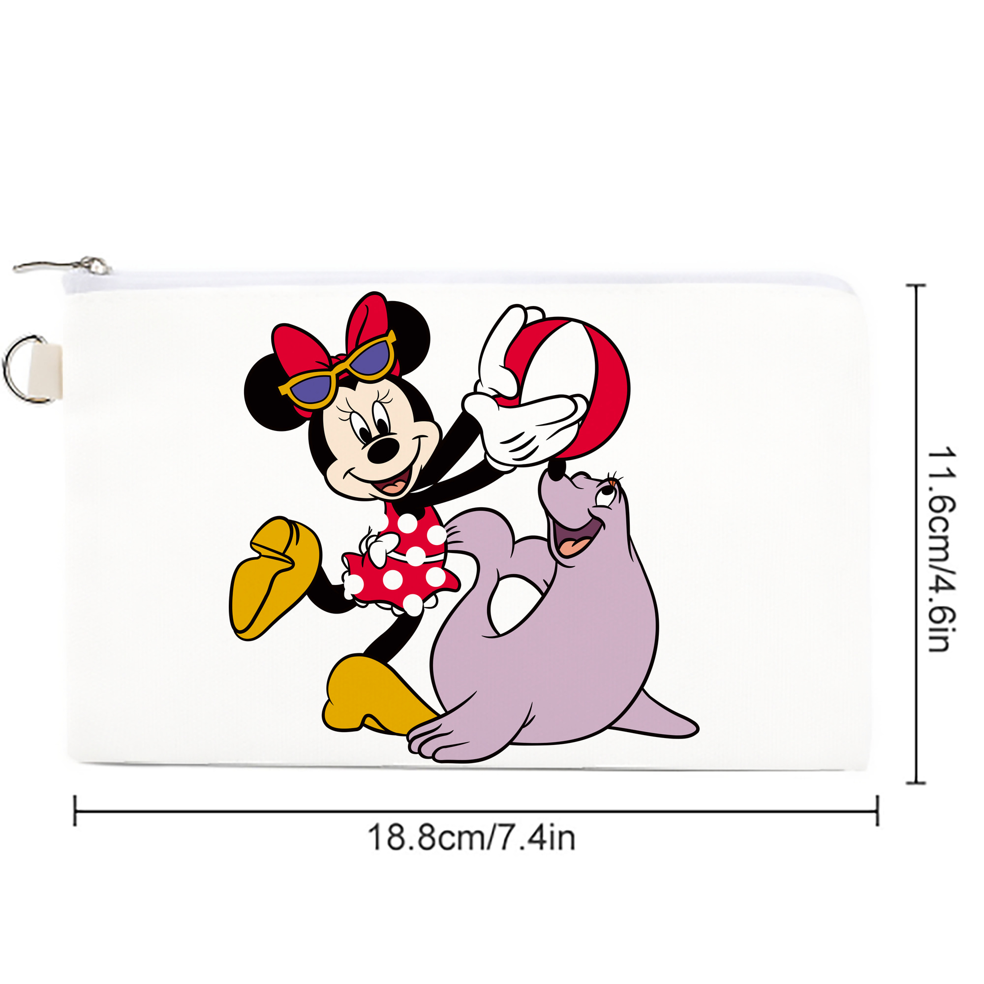 ミッキーマウス Mickey Mouse キャンバス生地ポーチ　小物入れ