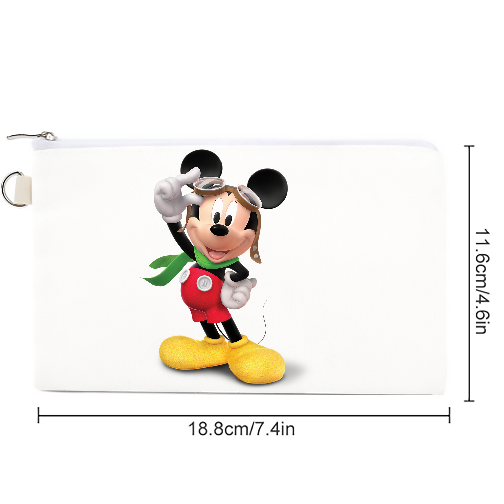 ミッキーマウス Mickey Mouse キャンバス生地ポーチ　小物入れ