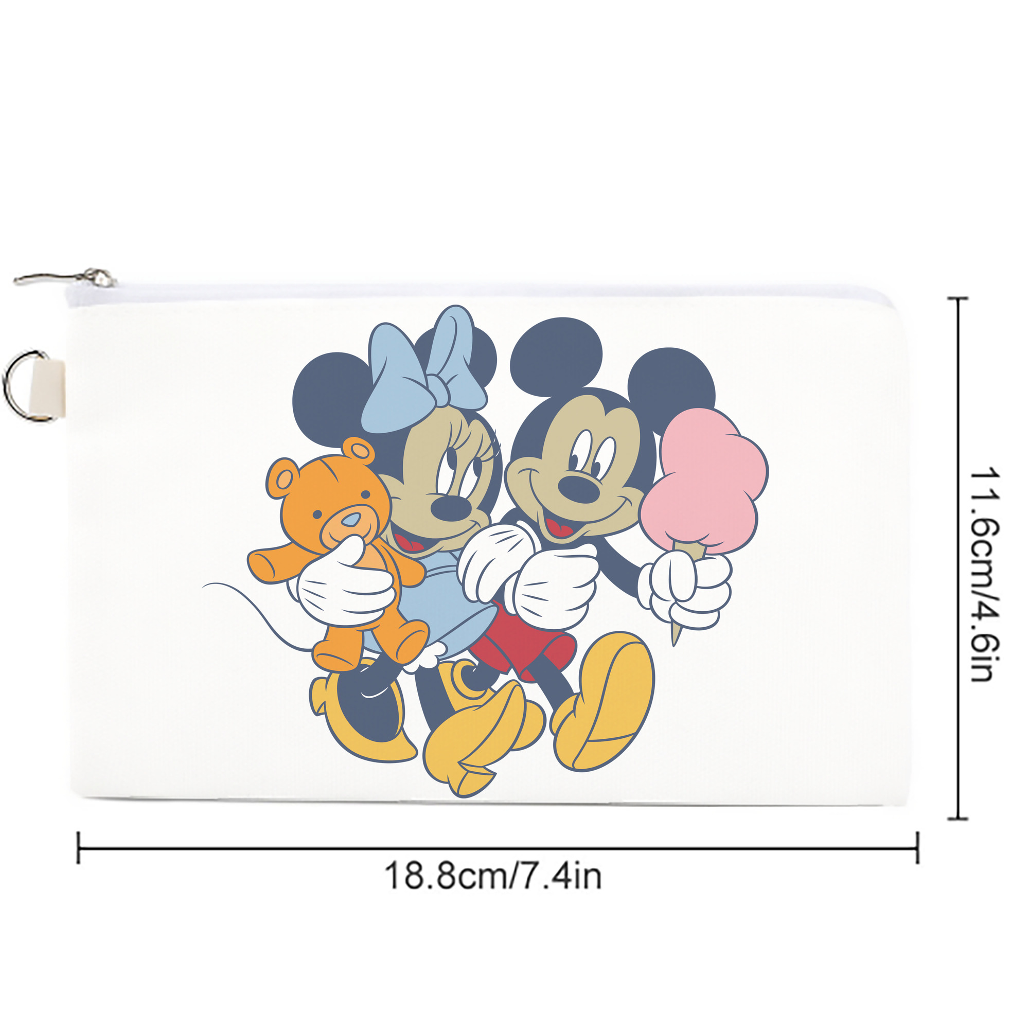 ミッキーマウス Mickey Mouse キャンバス生地ポーチ　小物入れ