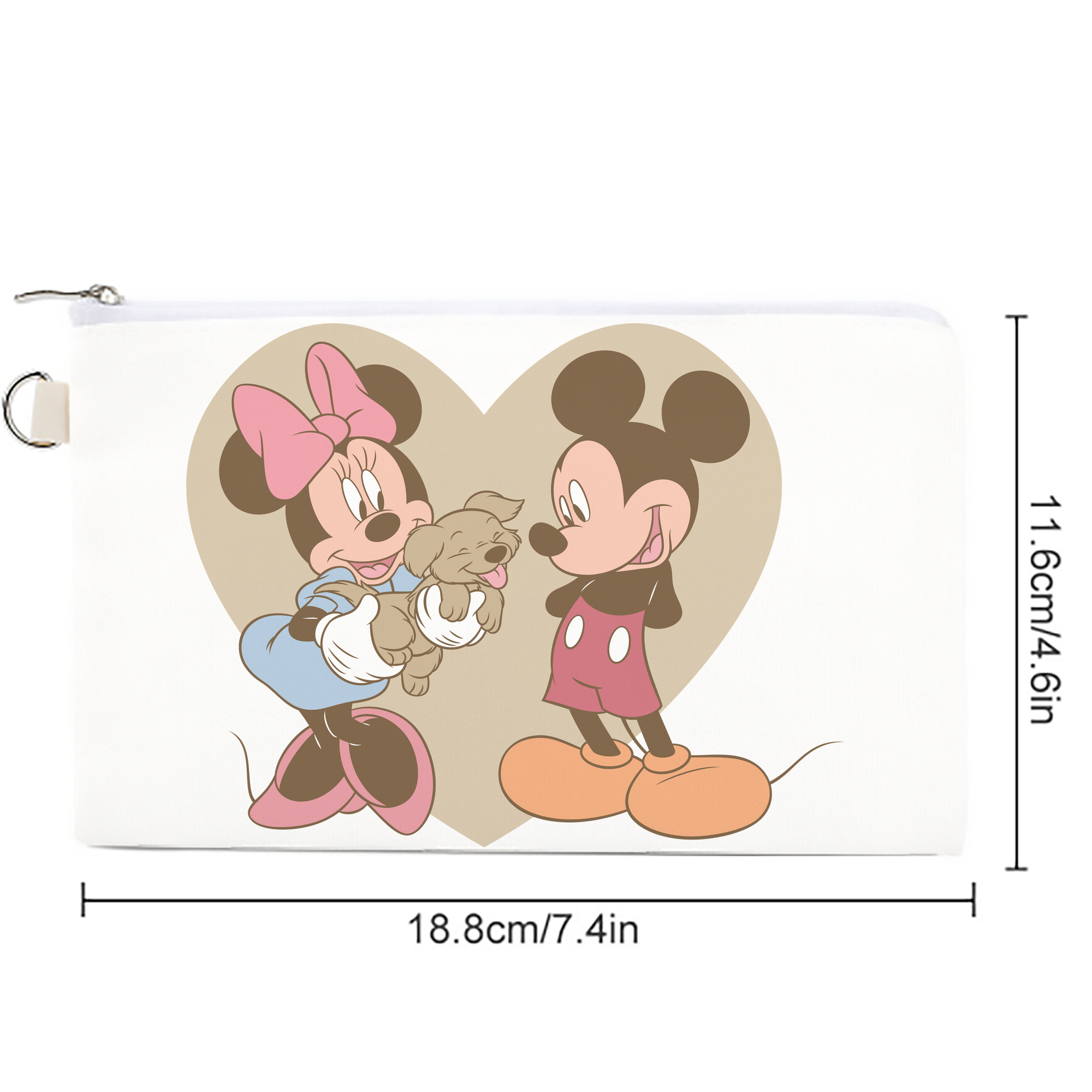 ミッキーマウス Mickey Mouse キャンバス生地ポーチ　小物入れ