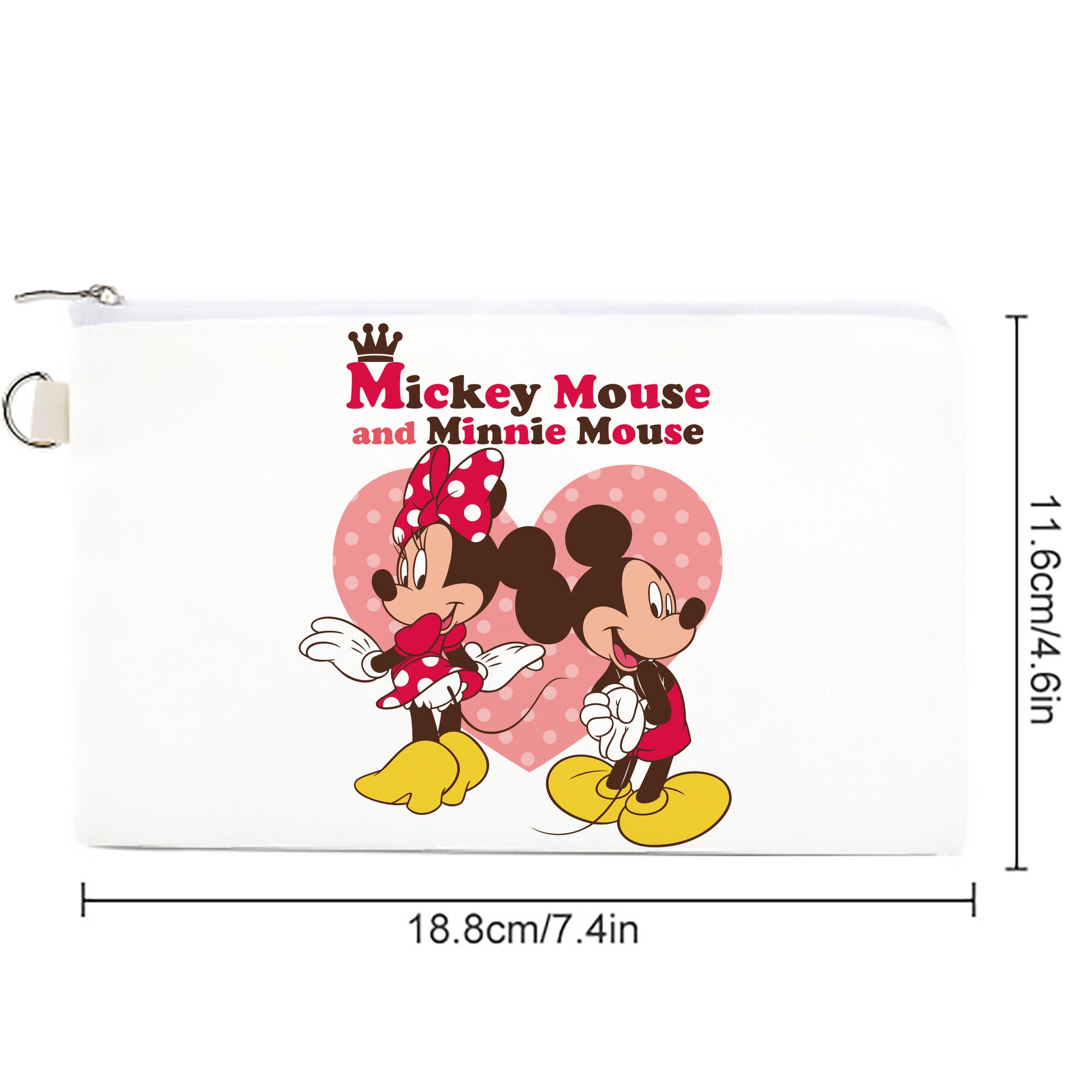 ミッキーマウス Mickey Mouse キャンバス生地ポーチ　小物入れ