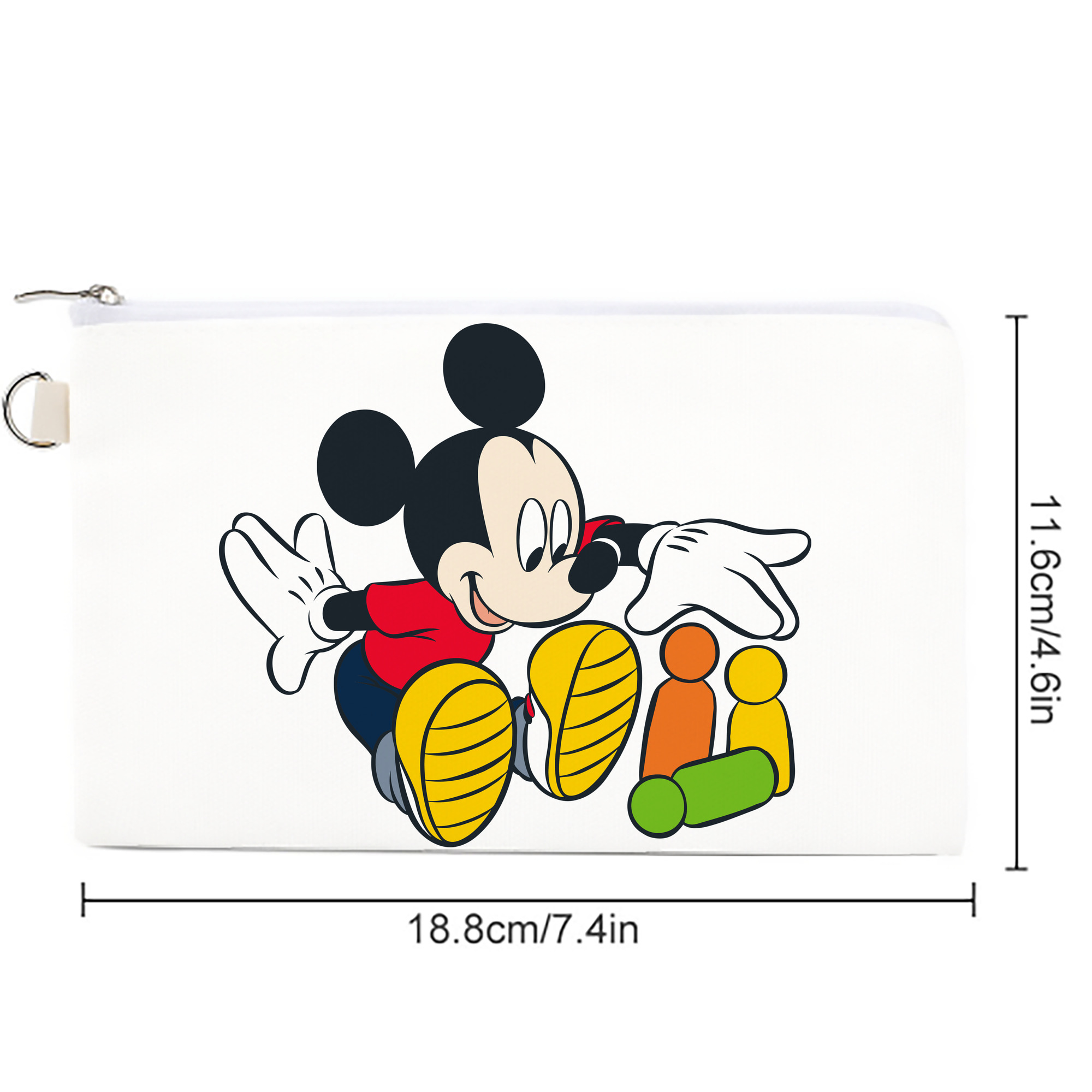 ミッキーマウス Mickey Mouse キャンバス生地ポーチ　小物入れ