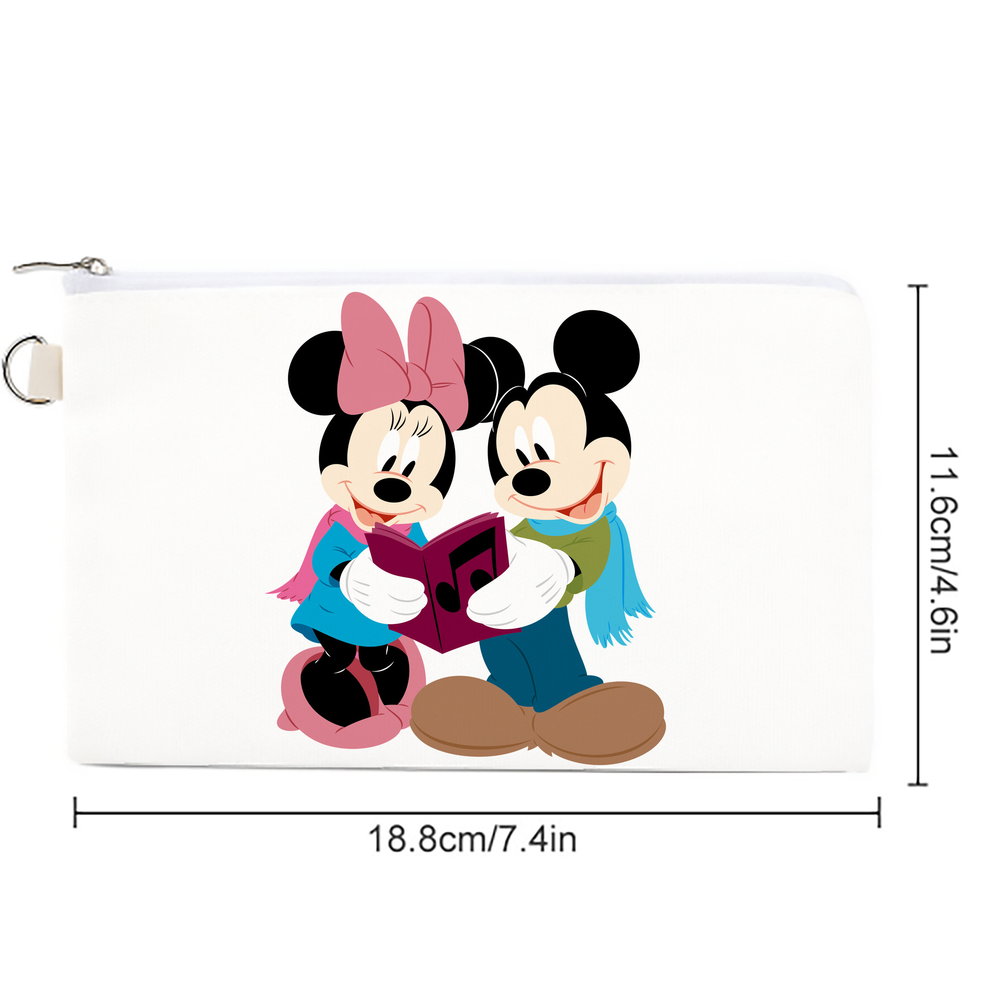 ミッキーマウス Mickey Mouse キャンバス生地ポーチ　小物入れ