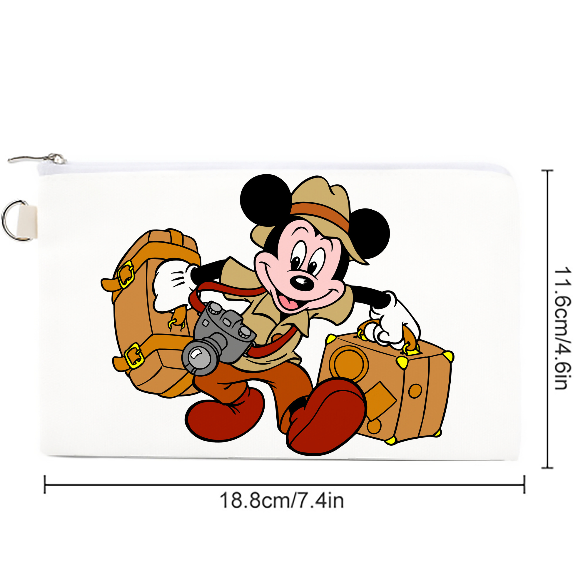 ミッキーマウス Mickey Mouse キャンバス生地ポーチ　小物入れ