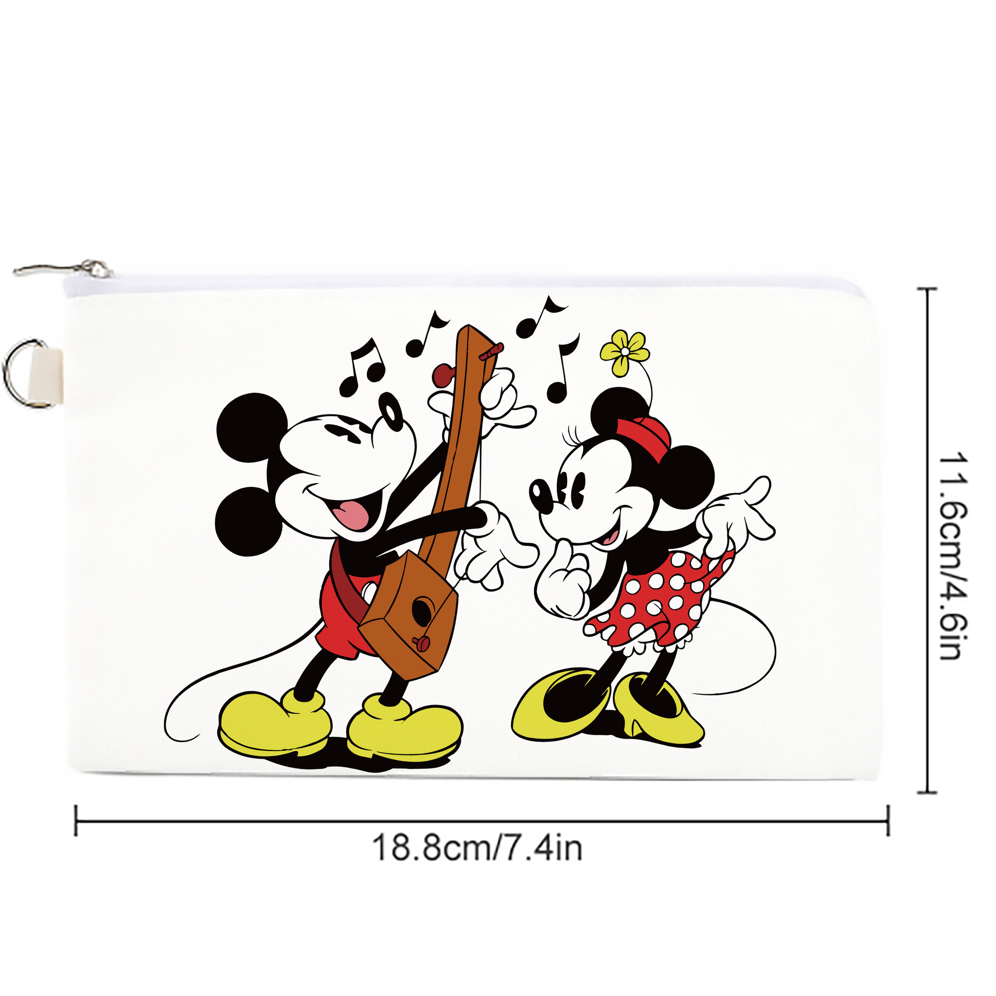 ミッキーマウス Mickey Mouse キャンバス生地ポーチ　小物入れ