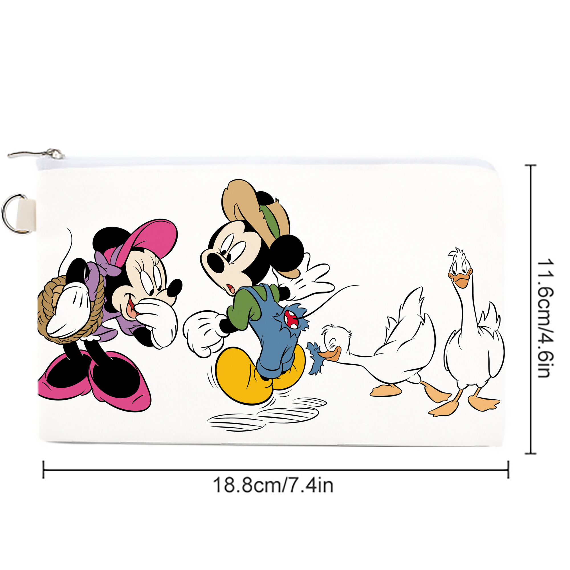 ミッキーマウス Mickey Mouse キャンバス生地ポーチ　小物入れ