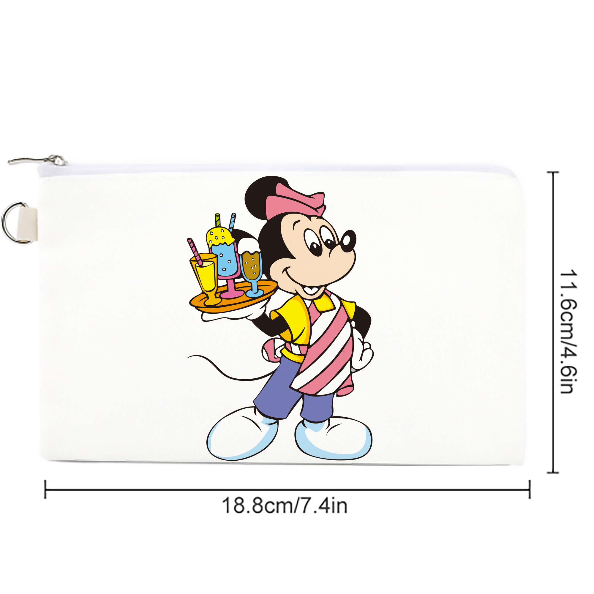 ミッキーマウス Mickey Mouse キャンバス生地ポーチ　小物入れ