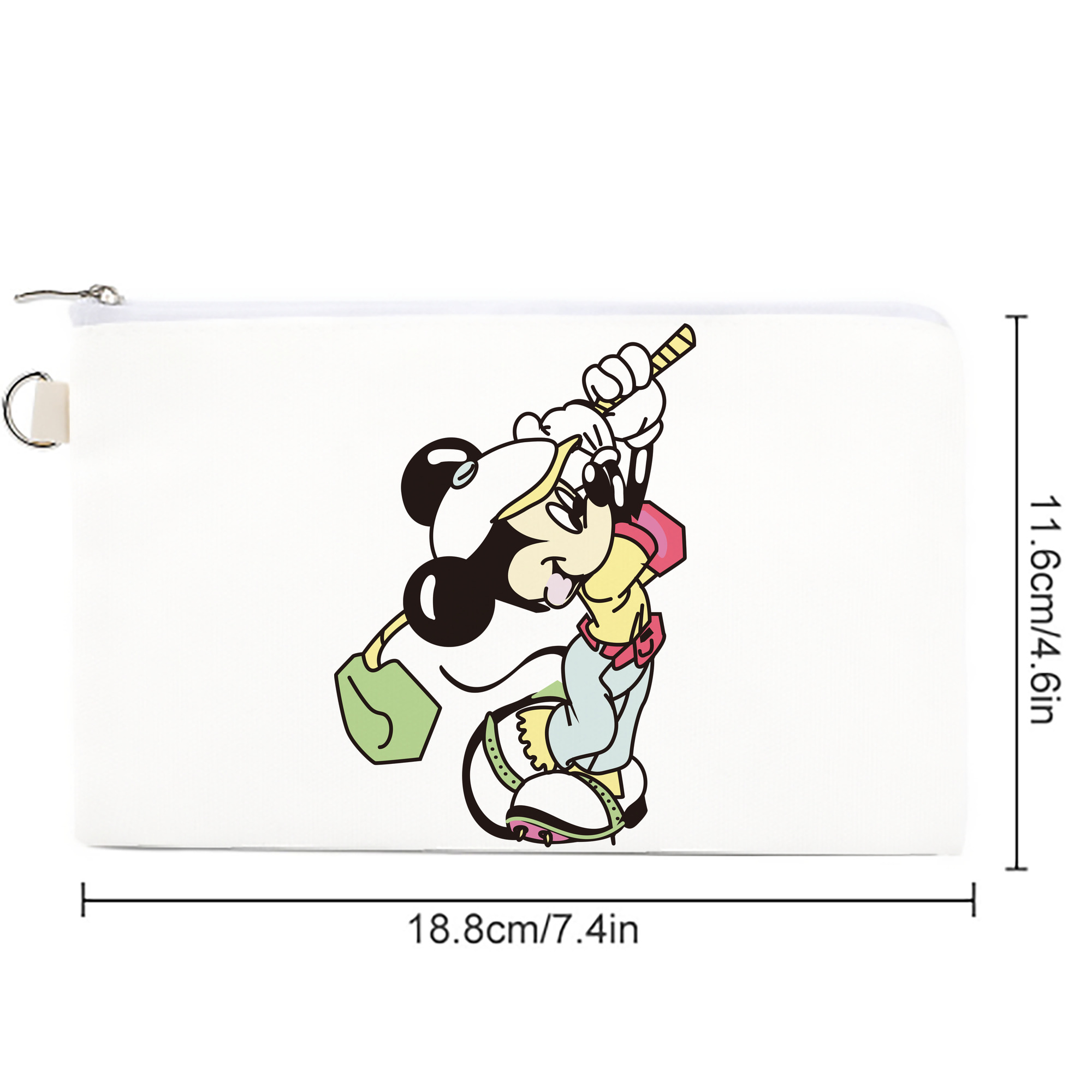 ミッキーマウス Mickey Mouse キャンバス生地ポーチ　小物入れ