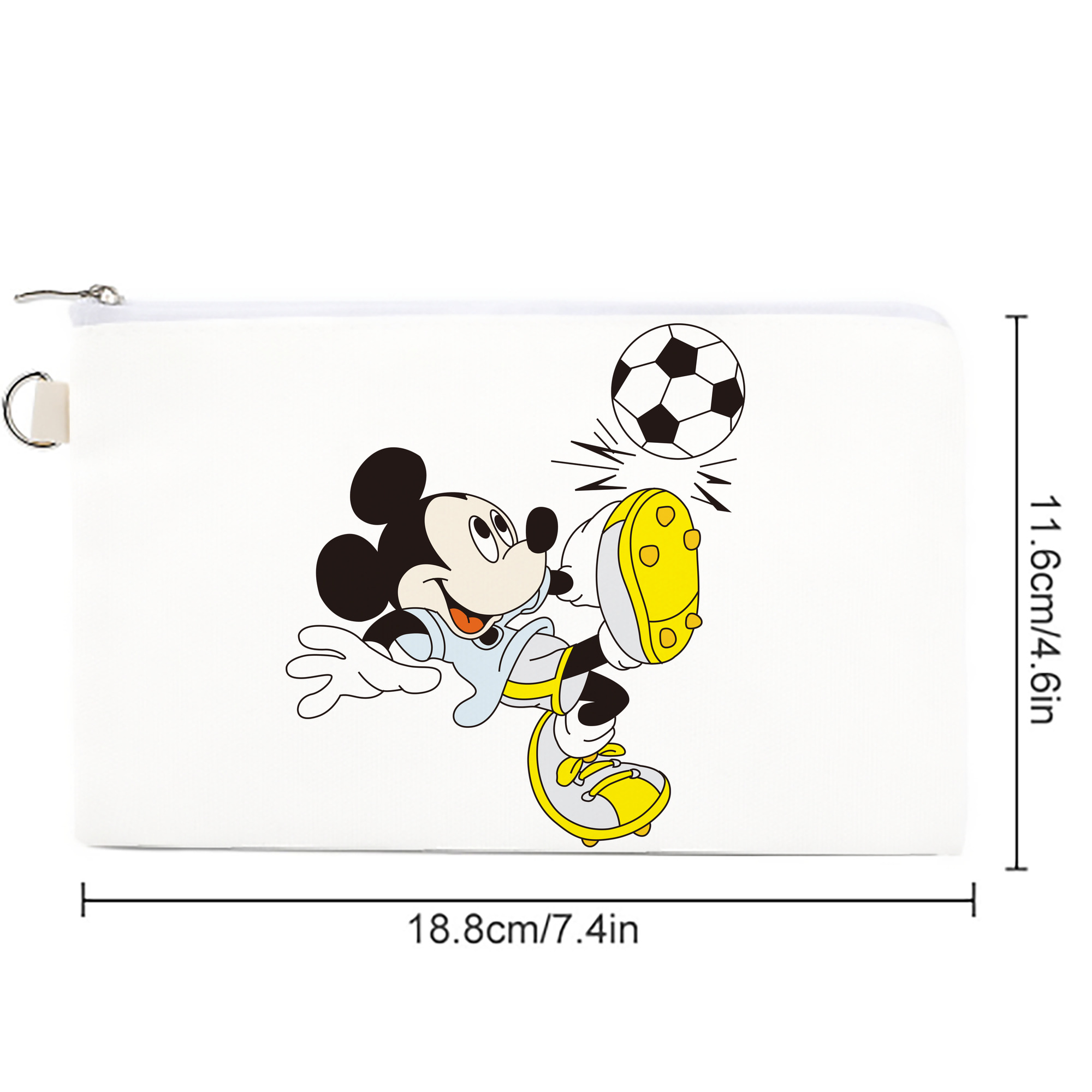 ミッキーマウス Mickey Mouse キャンバス生地ポーチ　小物入れ