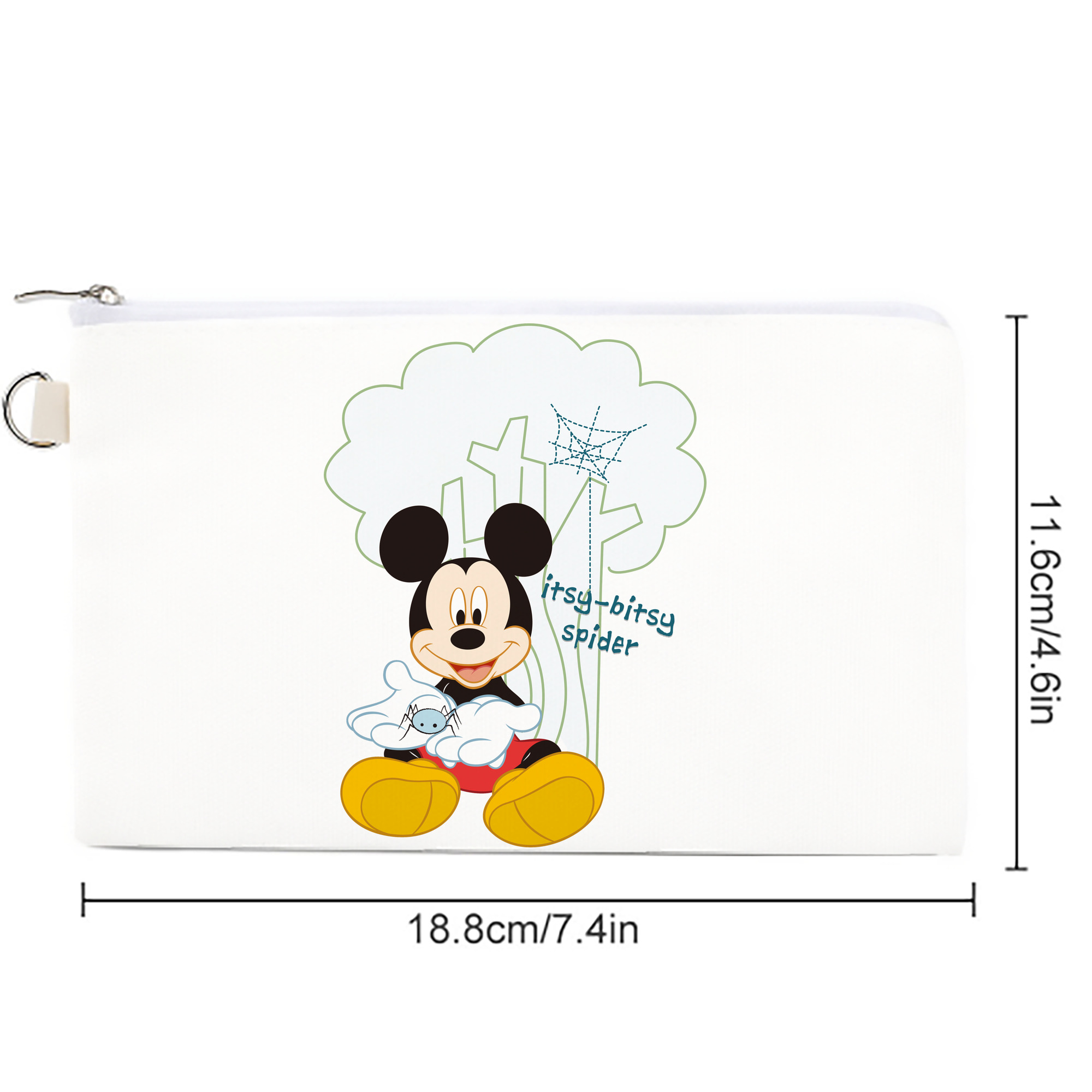 ミッキーマウス Mickey Mouse キャンバス生地ポーチ　小物入れ