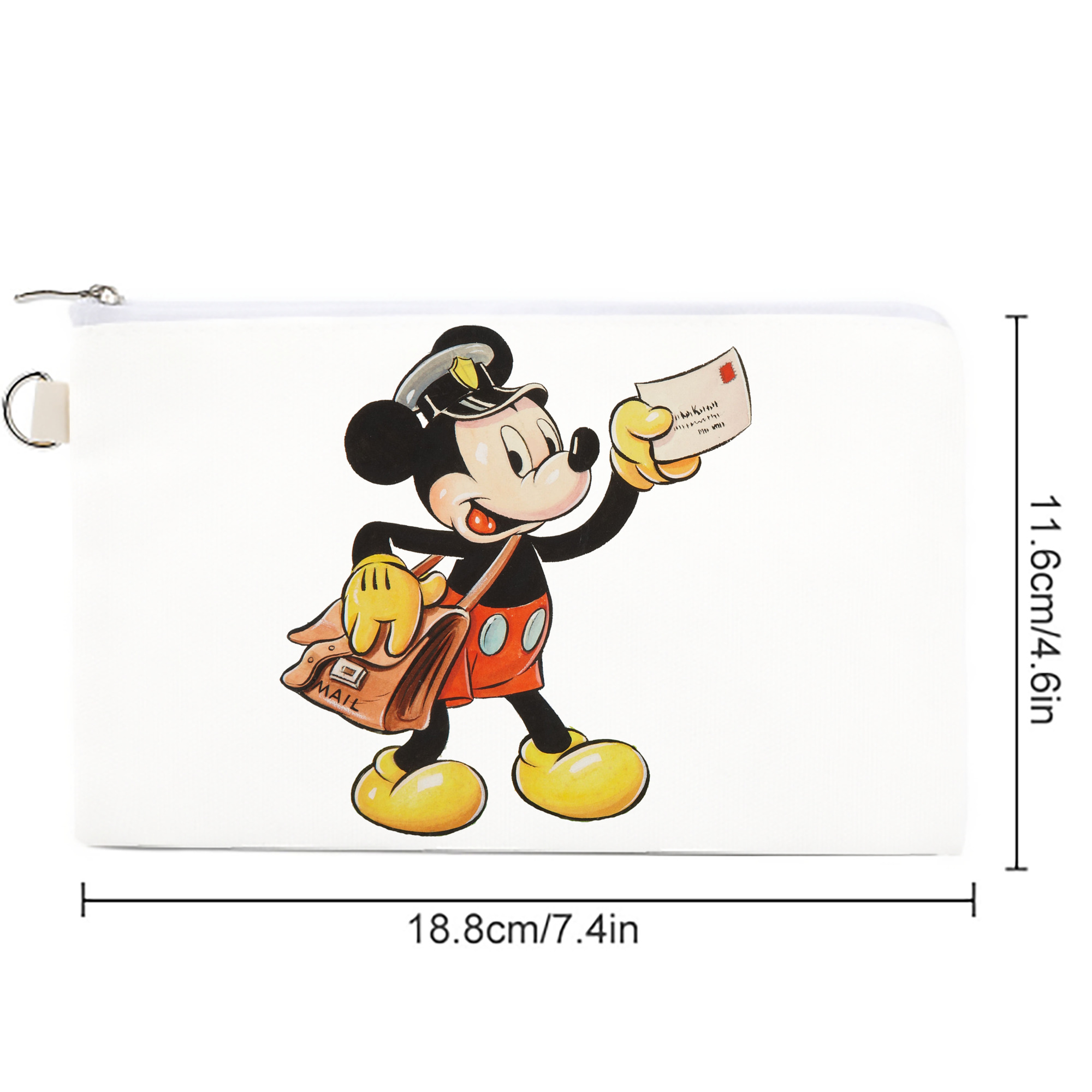 ミッキーマウス Mickey Mouse キャンバス生地ポーチ　小物入れ
