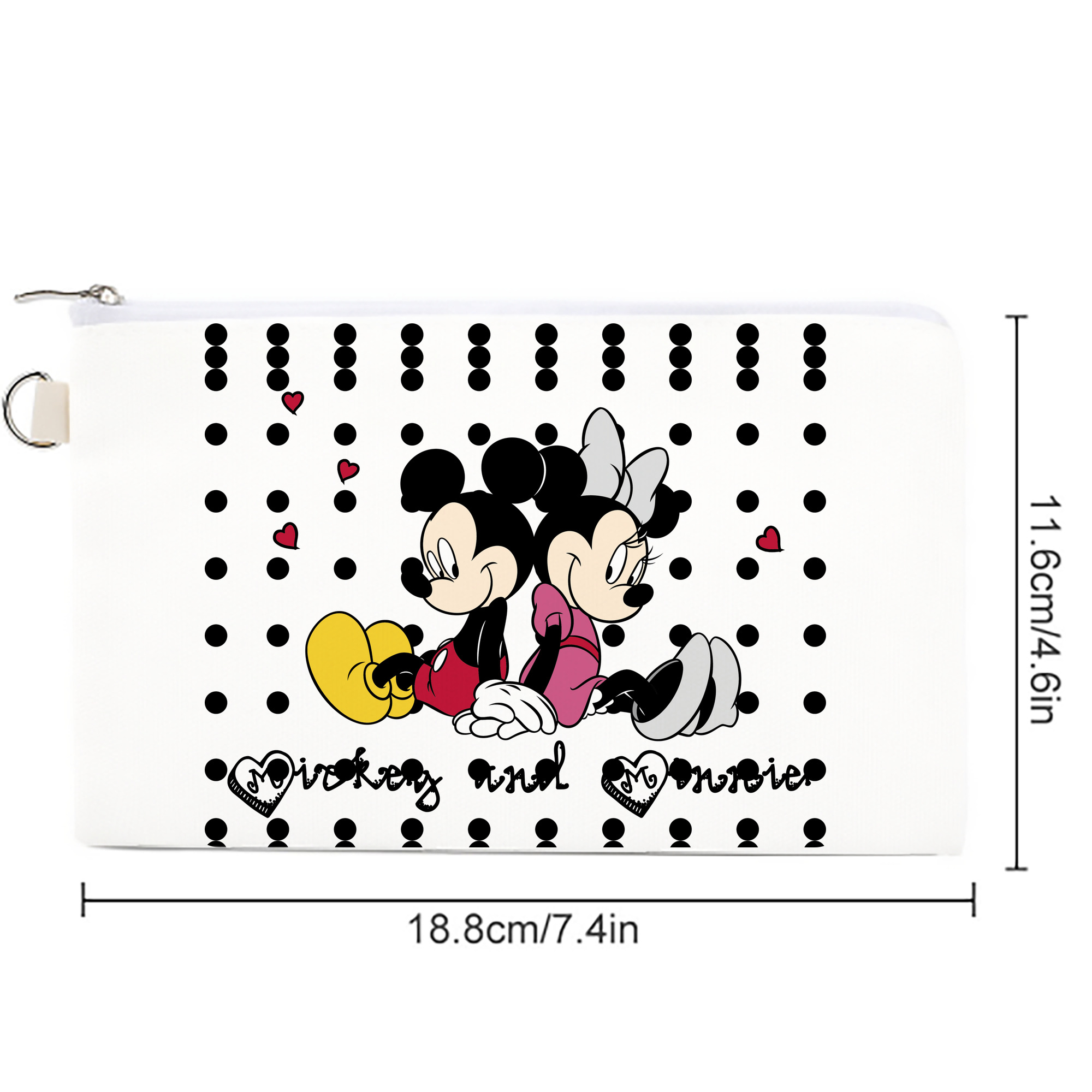 ミッキーマウス Mickey Mouse キャンバス生地ポーチ　小物入れ