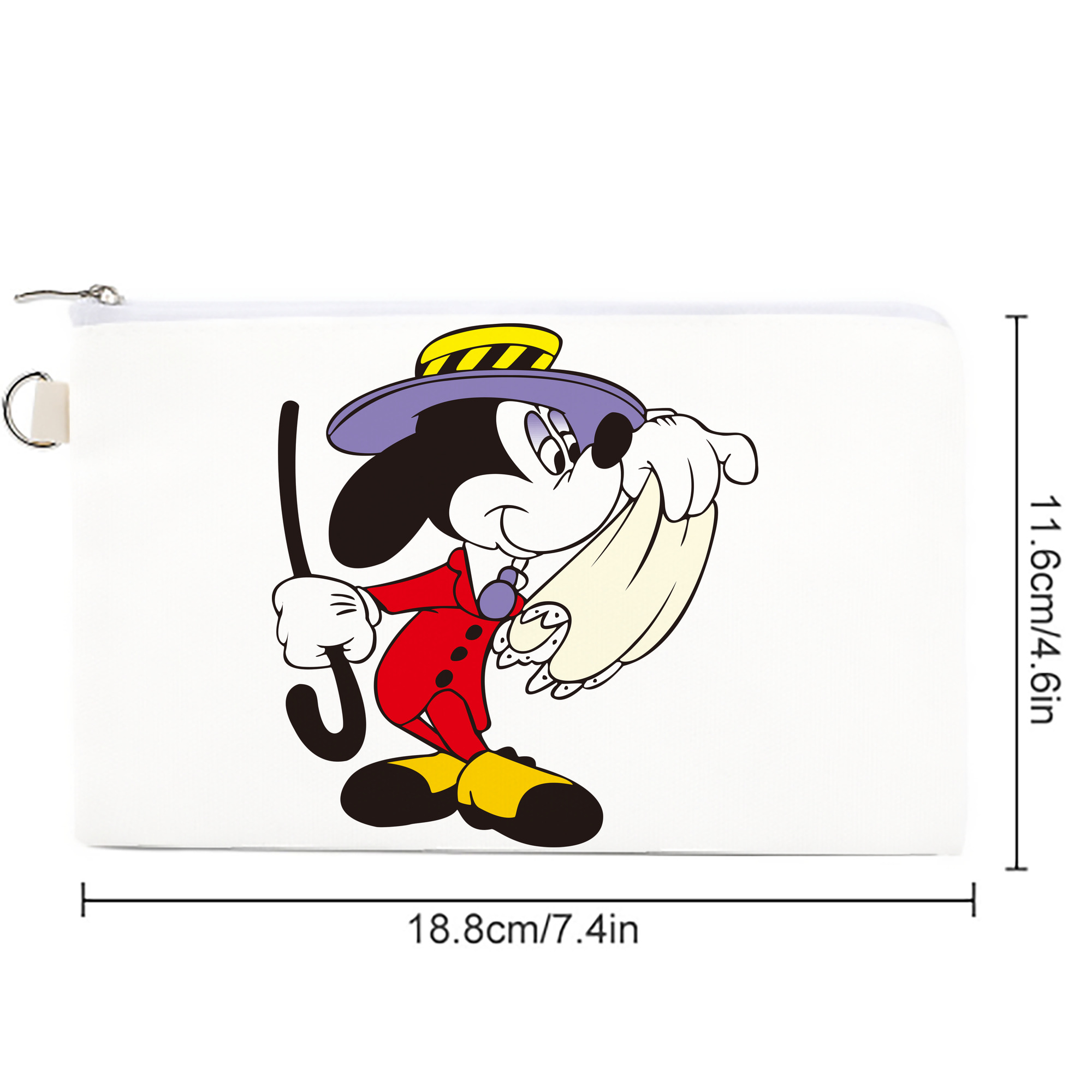 ミッキーマウス Mickey Mouse キャンバス生地ポーチ　小物入れ