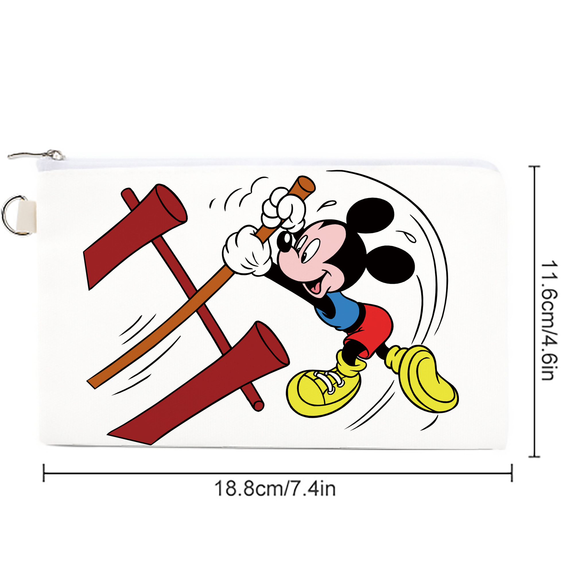 ミッキーマウス Mickey Mouse キャンバス生地ポーチ　小物入れ