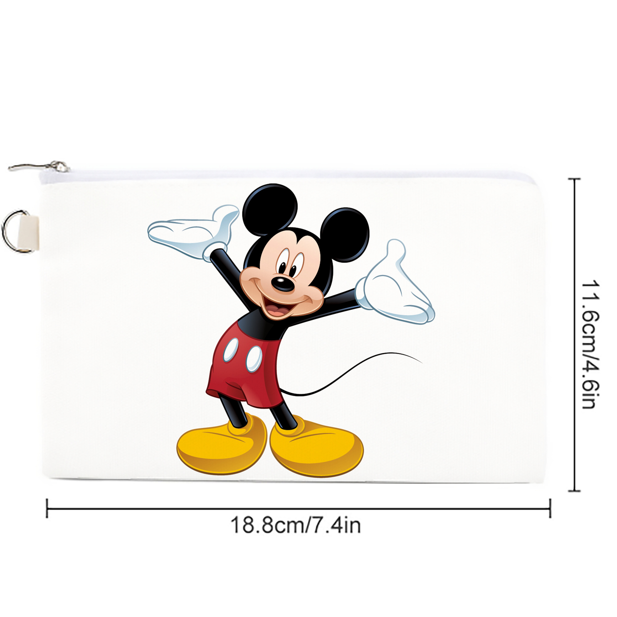 ミッキーマウス Mickey Mouse キャンバス生地ポーチ　小物入れ