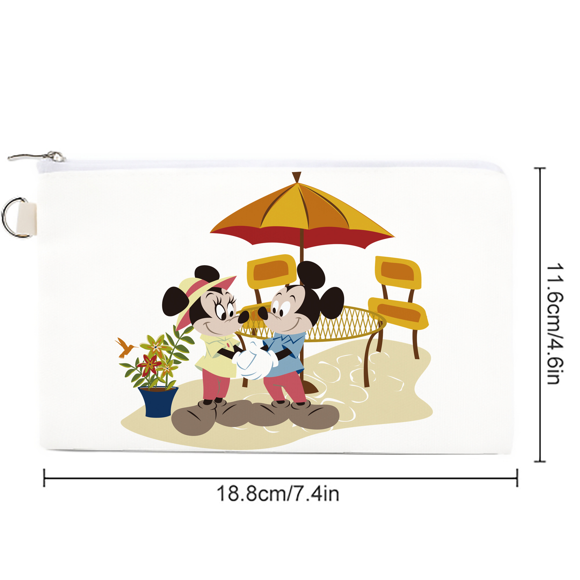 ミッキーマウス Mickey Mouse キャンバス生地ポーチ　小物入れ