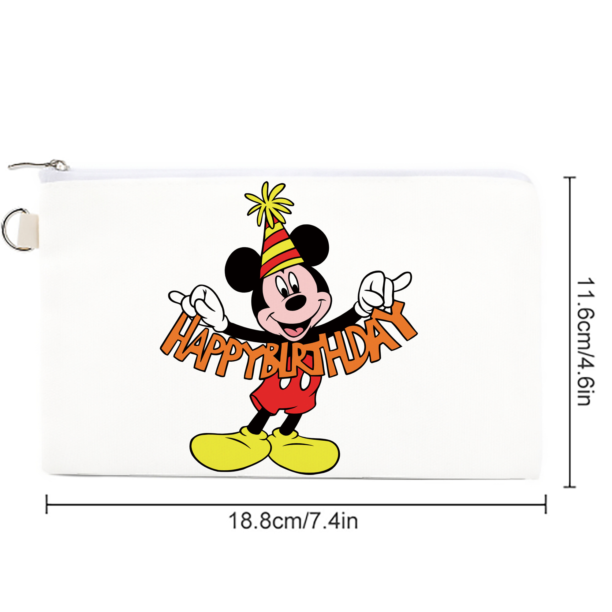 ミッキーマウス Mickey Mouse キャンバス生地ポーチ　小物入れ