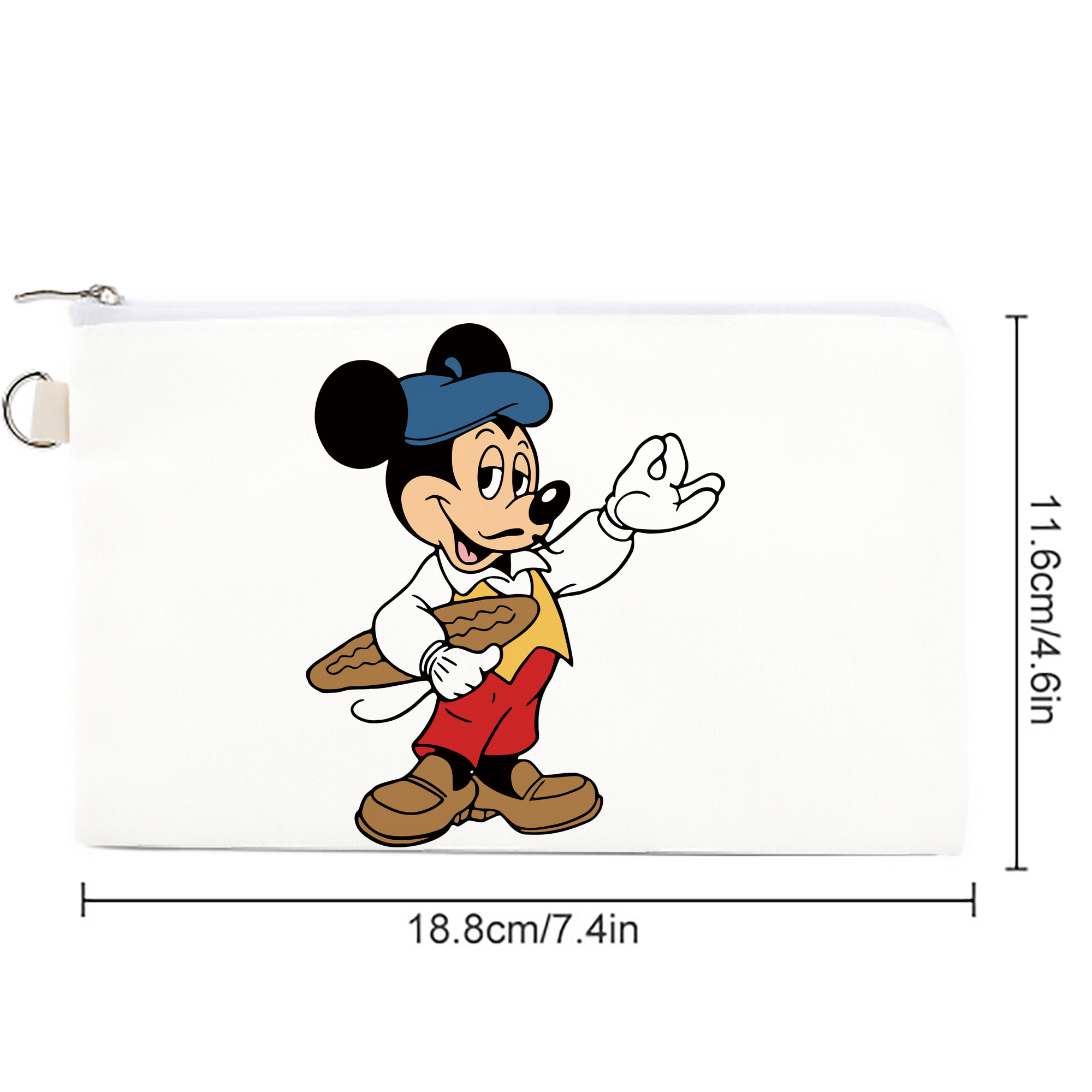 ミッキーマウス Mickey Mouse キャンバス生地ポーチ　小物入れ