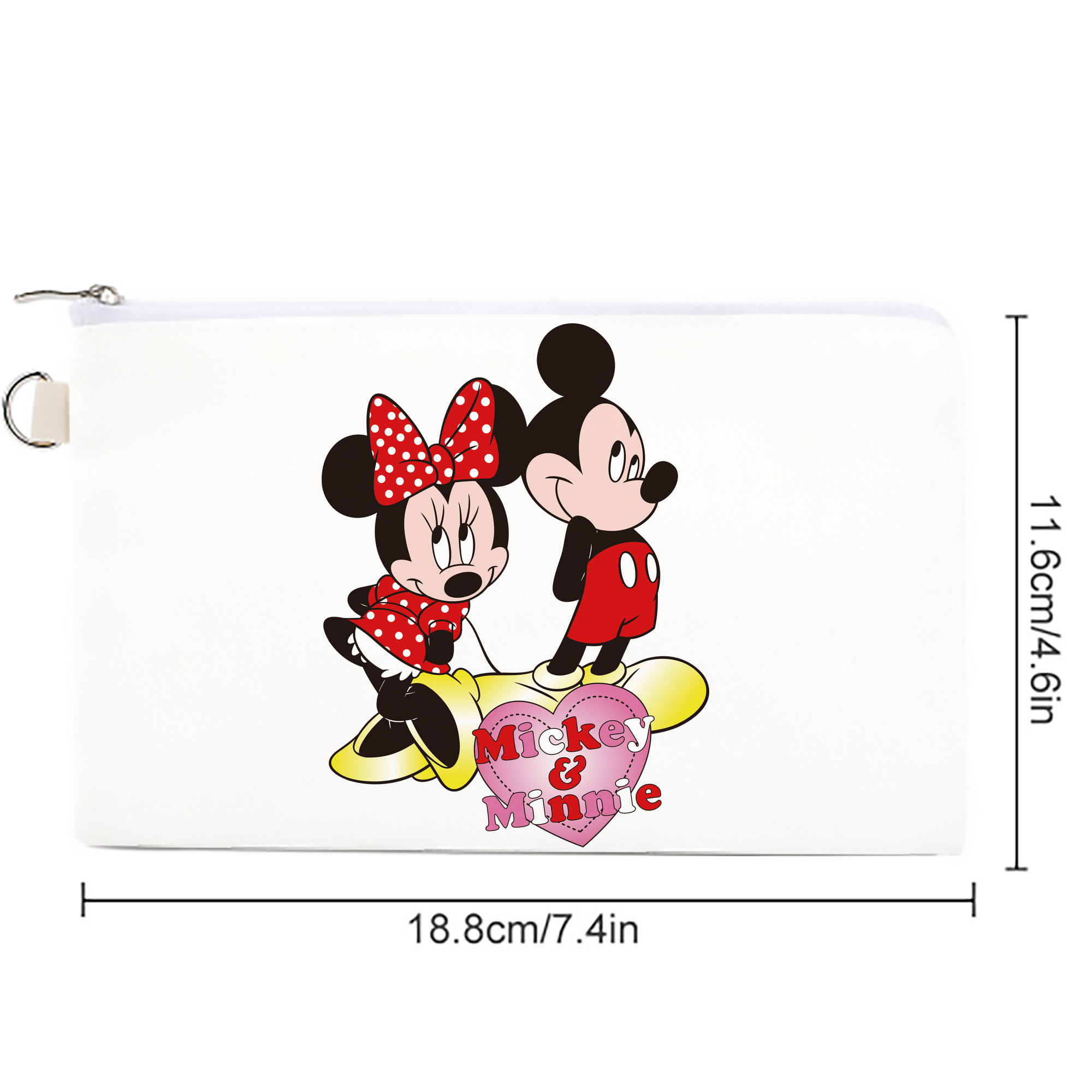 ミッキーマウス Mickey Mouse キャンバス生地ポーチ　小物入れ