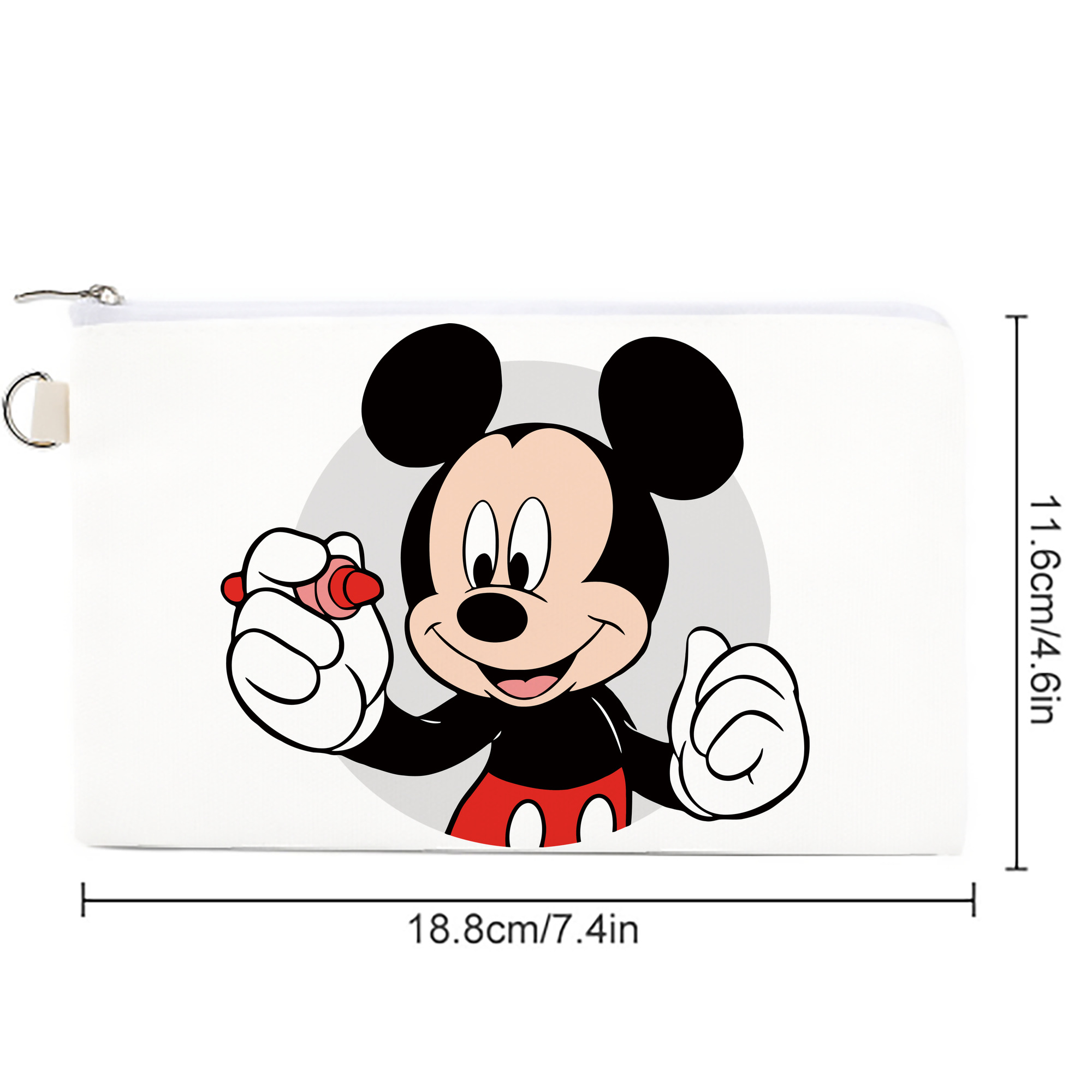 ミッキーマウス Mickey Mouse キャンバス生地ポーチ　小物入れ