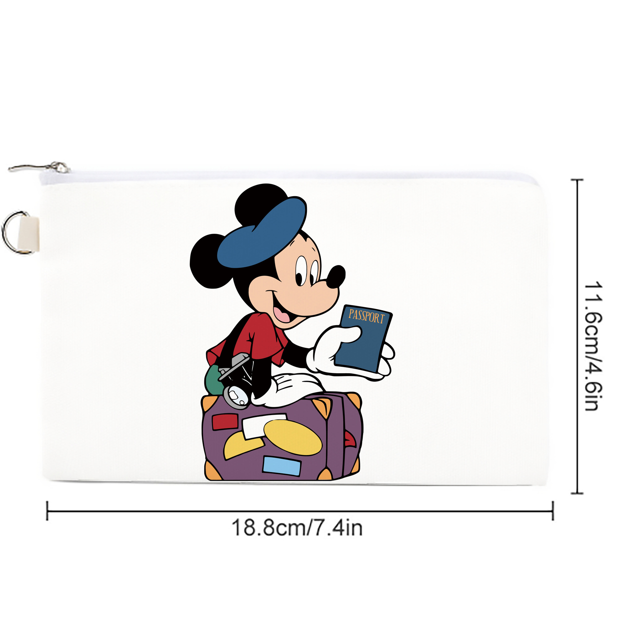 ミッキーマウス Mickey Mouse キャンバス生地ポーチ　小物入れ