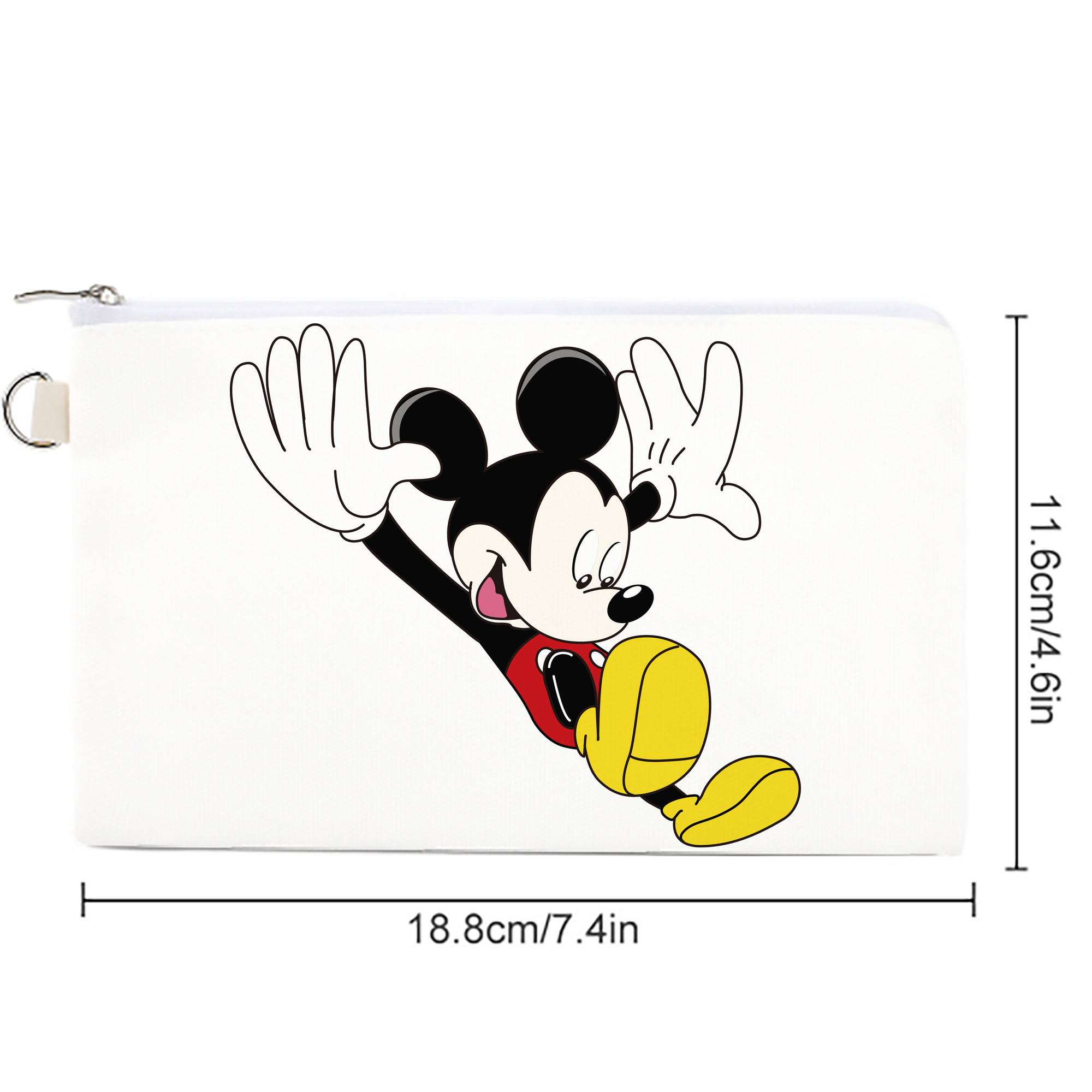 ミッキーマウス Mickey Mouse キャンバス生地ポーチ　小物入れ