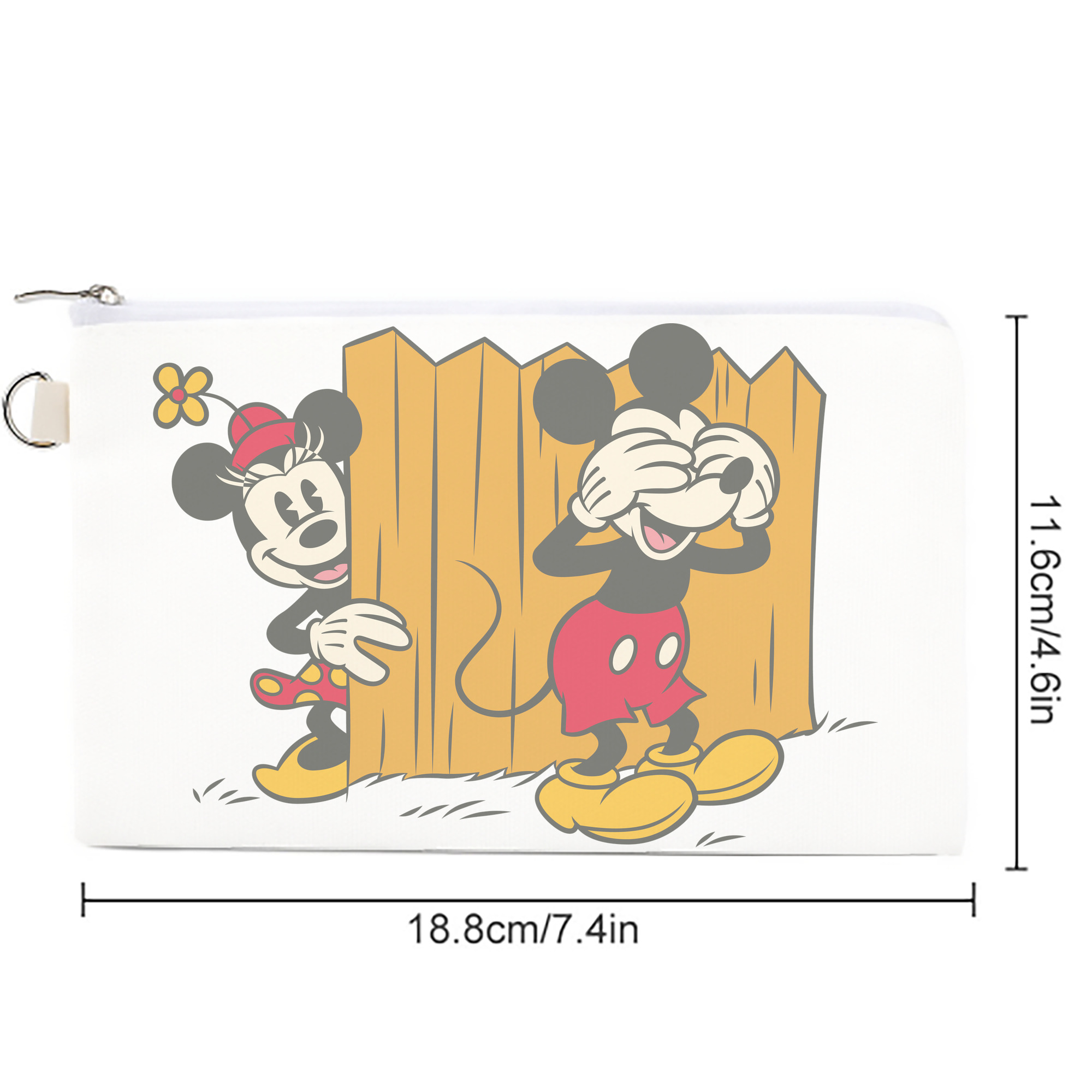 ミッキーマウス Mickey Mouse キャンバス生地ポーチ　小物入れ