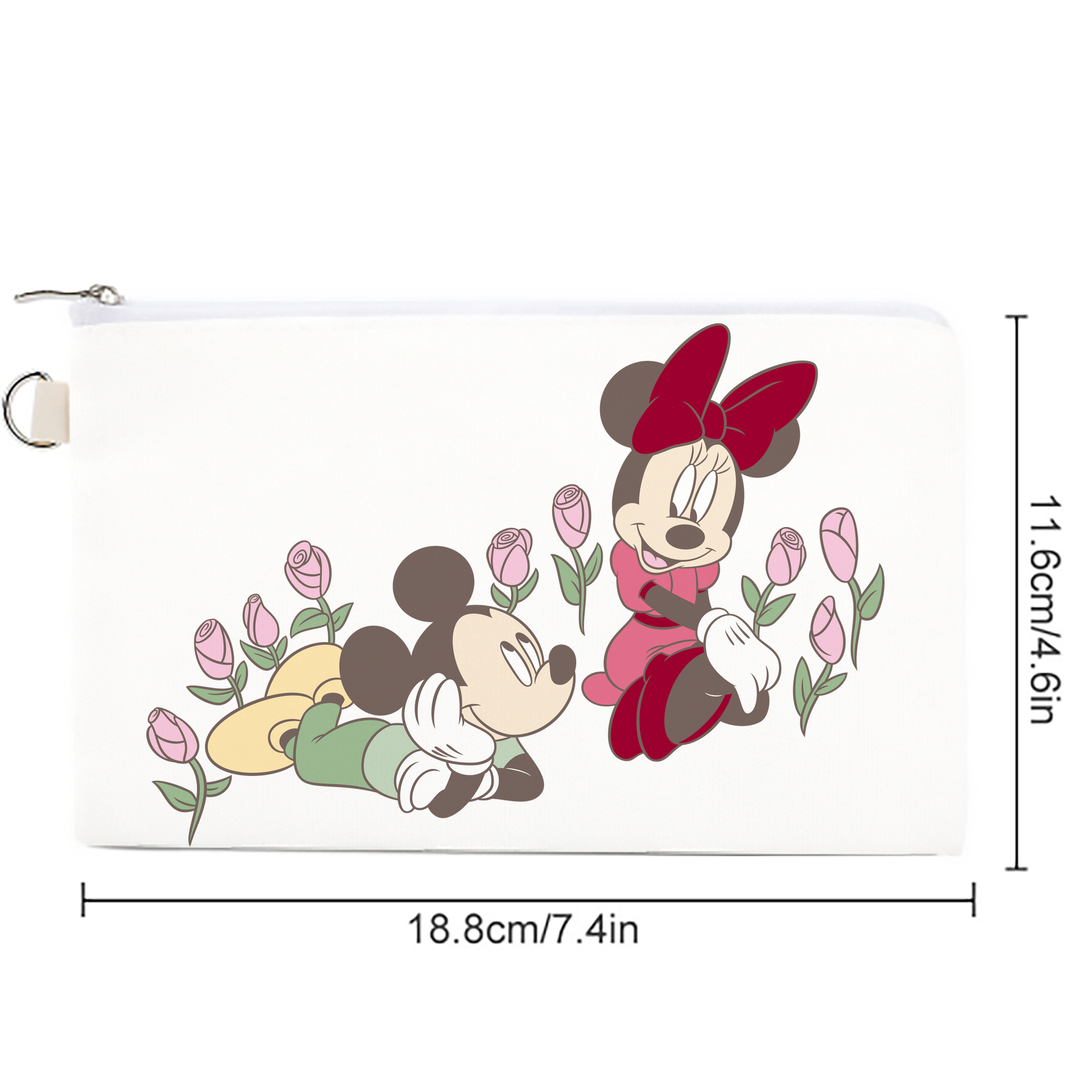 ミッキーマウス Mickey Mouse キャンバス生地ポーチ　小物入れ