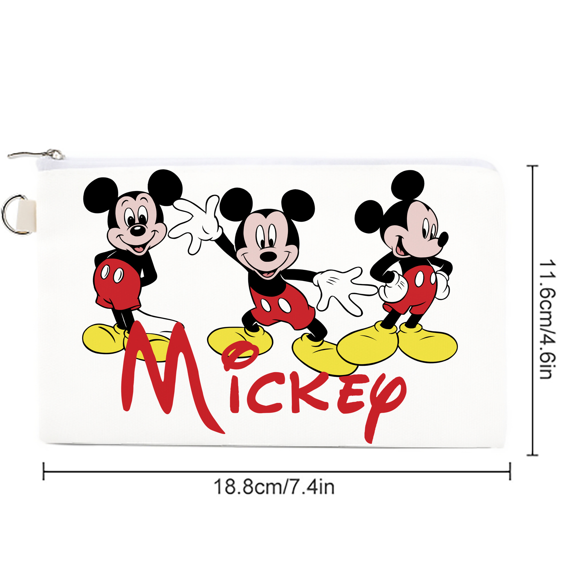 ミッキーマウス Mickey Mouse キャンバス生地ポーチ　小物入れ