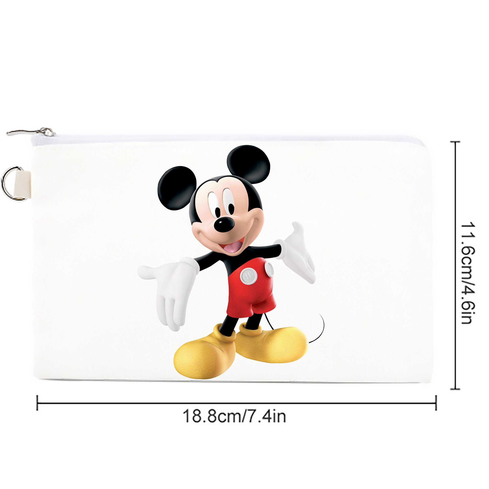 ミッキーマウス Mickey Mouse キャンバス生地ポーチ　小物入れ