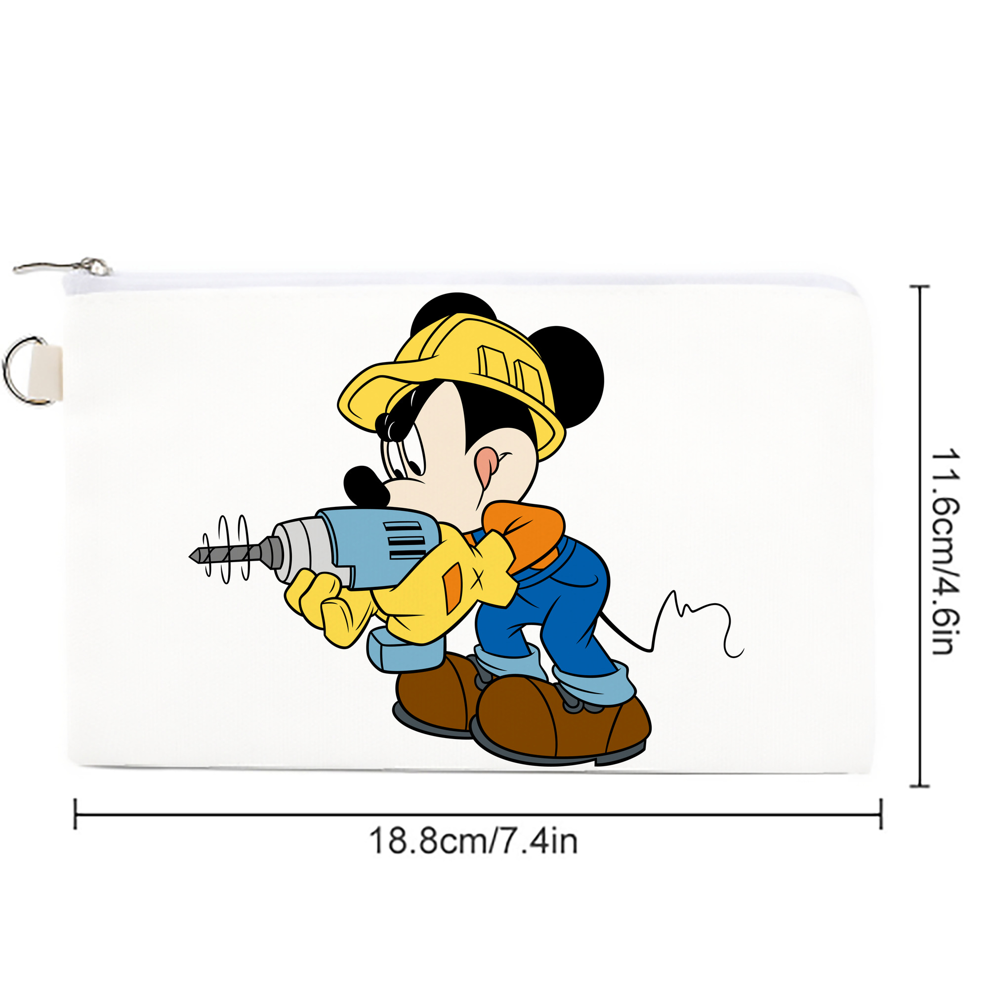 ミッキーマウス Mickey Mouse キャンバス生地ポーチ　小物入れ