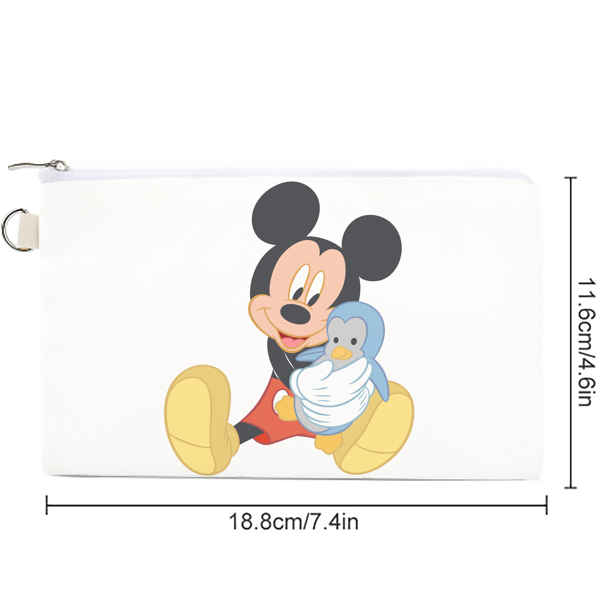 ミッキーマウス Mickey Mouse キャンバス生地ポーチ　小物入れ