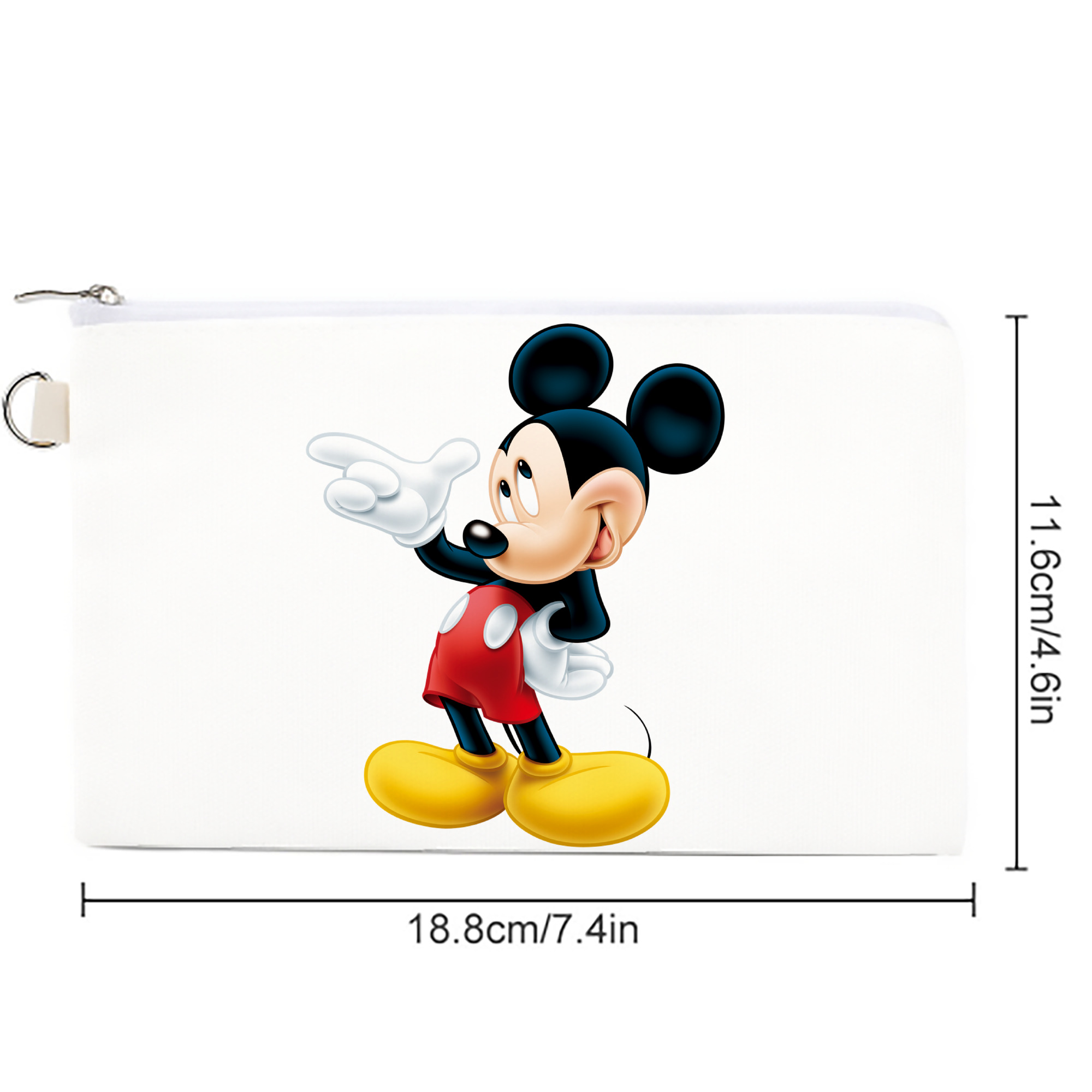 ミッキーマウス Mickey Mouse キャンバス生地ポーチ　小物入れ