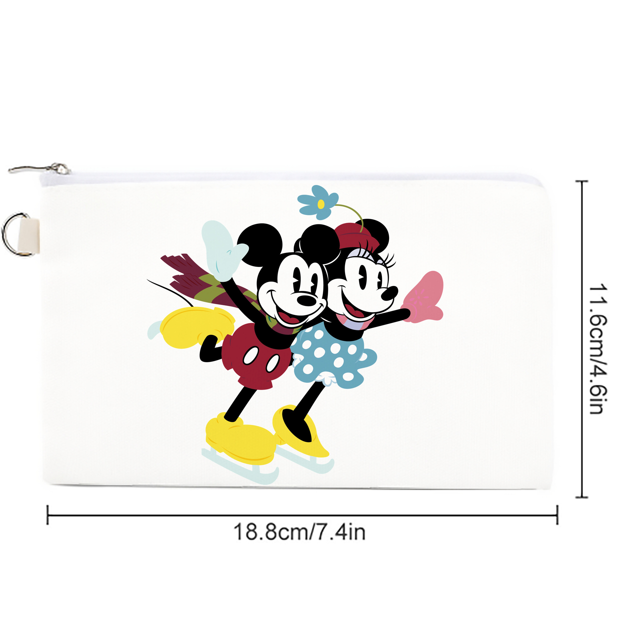 ミッキーマウス Mickey Mouse キャンバス生地ポーチ　小物入れ