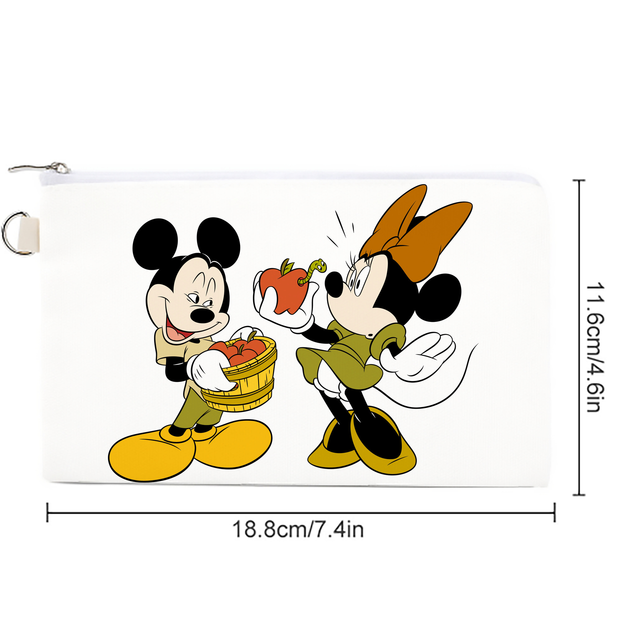 ミッキーマウス Mickey Mouse キャンバス生地ポーチ　小物入れ