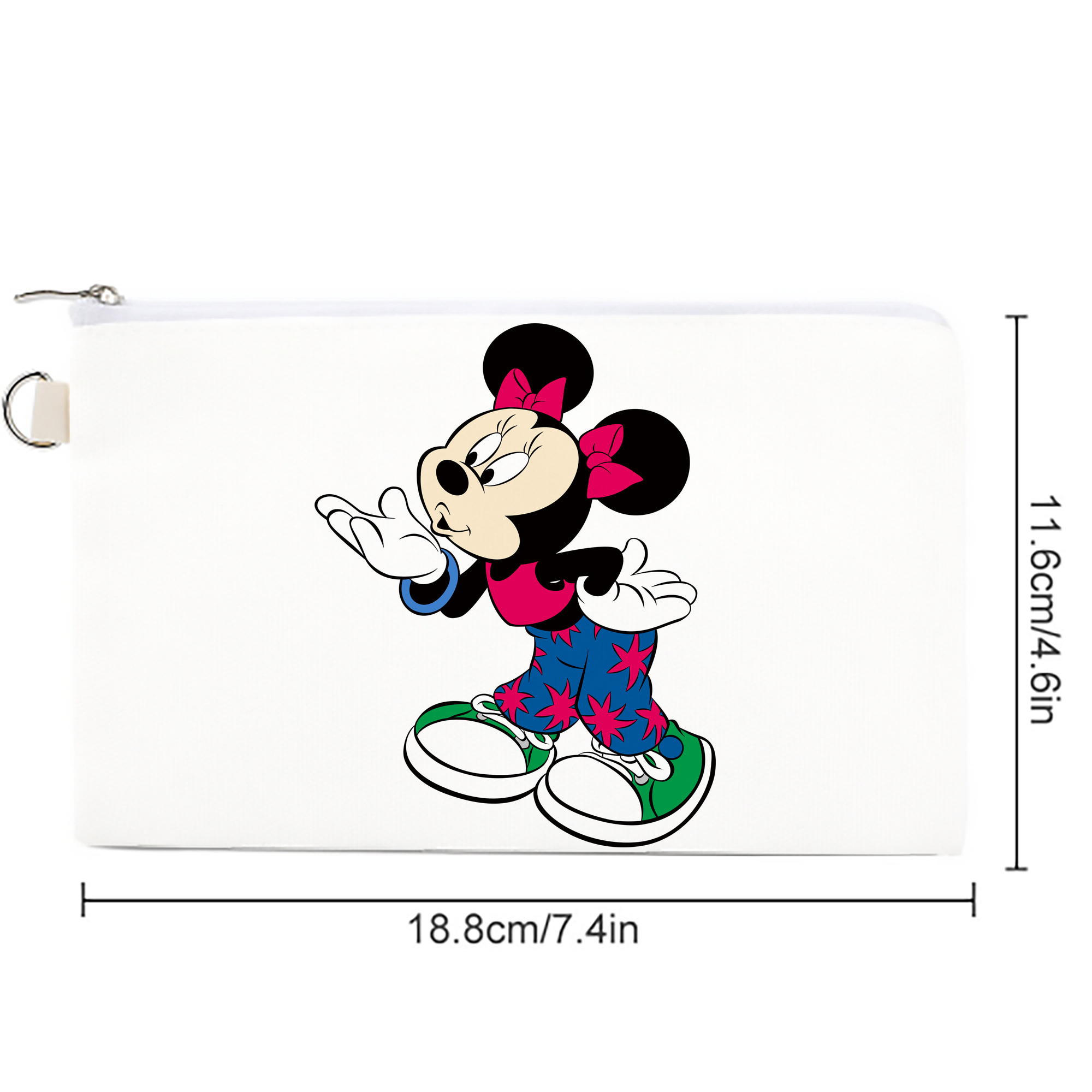 ミッキーマウス Mickey Mouse キャンバス生地ポーチ　小物入れ