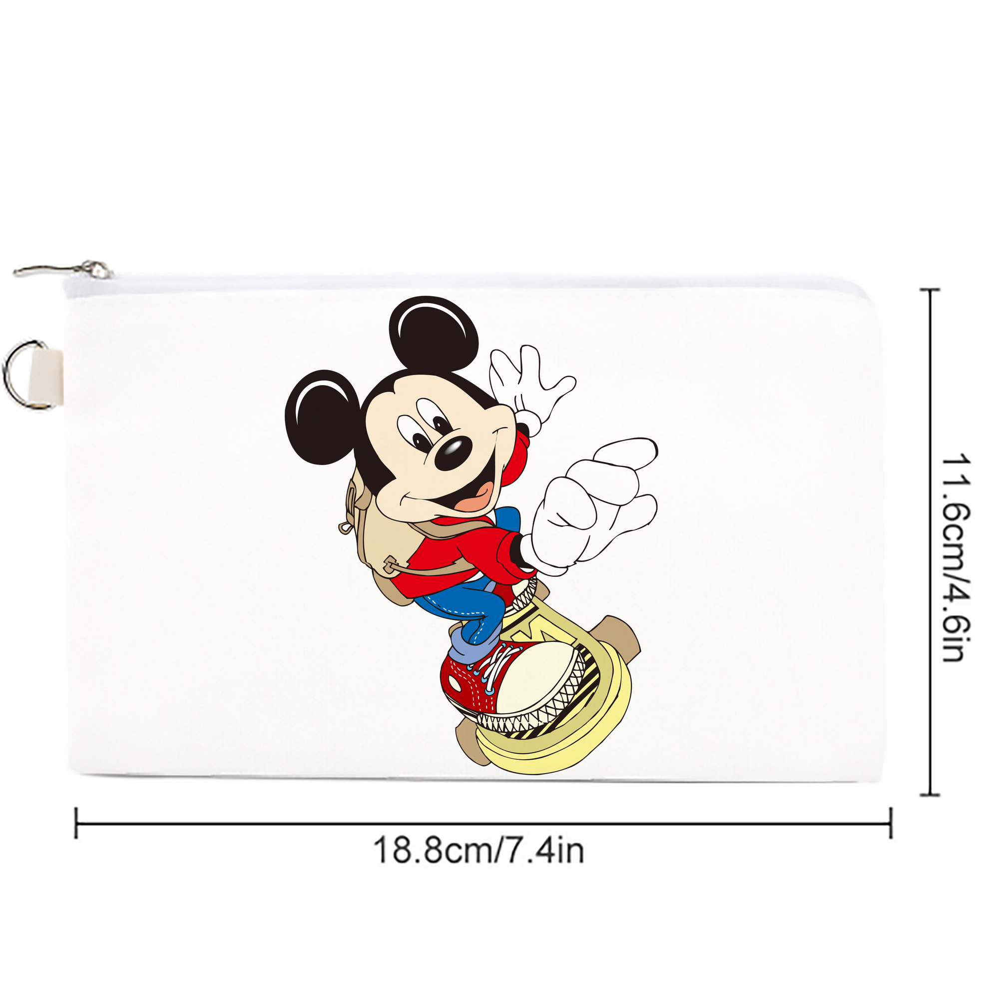 ミッキーマウス Mickey Mouse キャンバス生地ポーチ　小物入れ