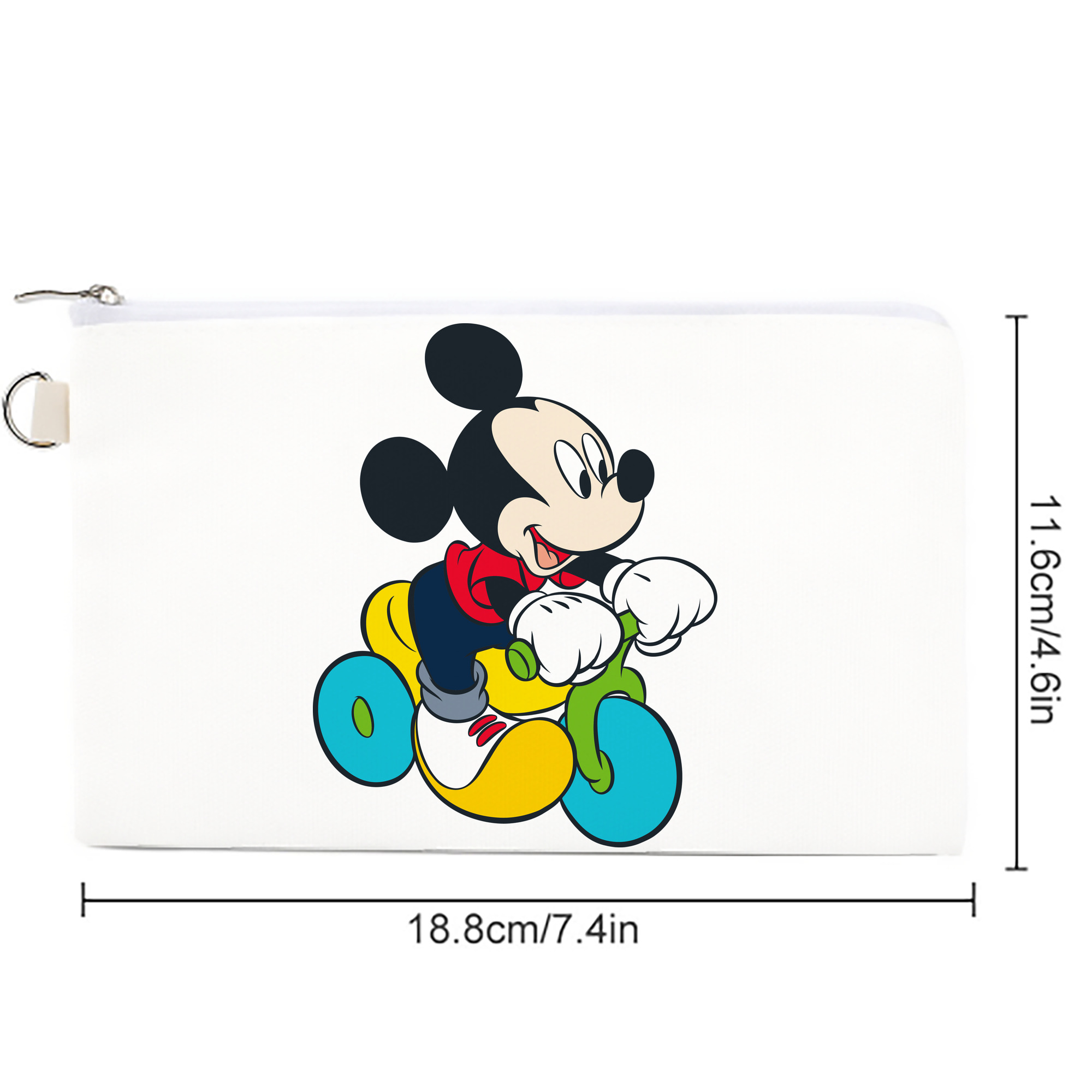 ミッキーマウス Mickey Mouse キャンバス生地ポーチ　小物入れ