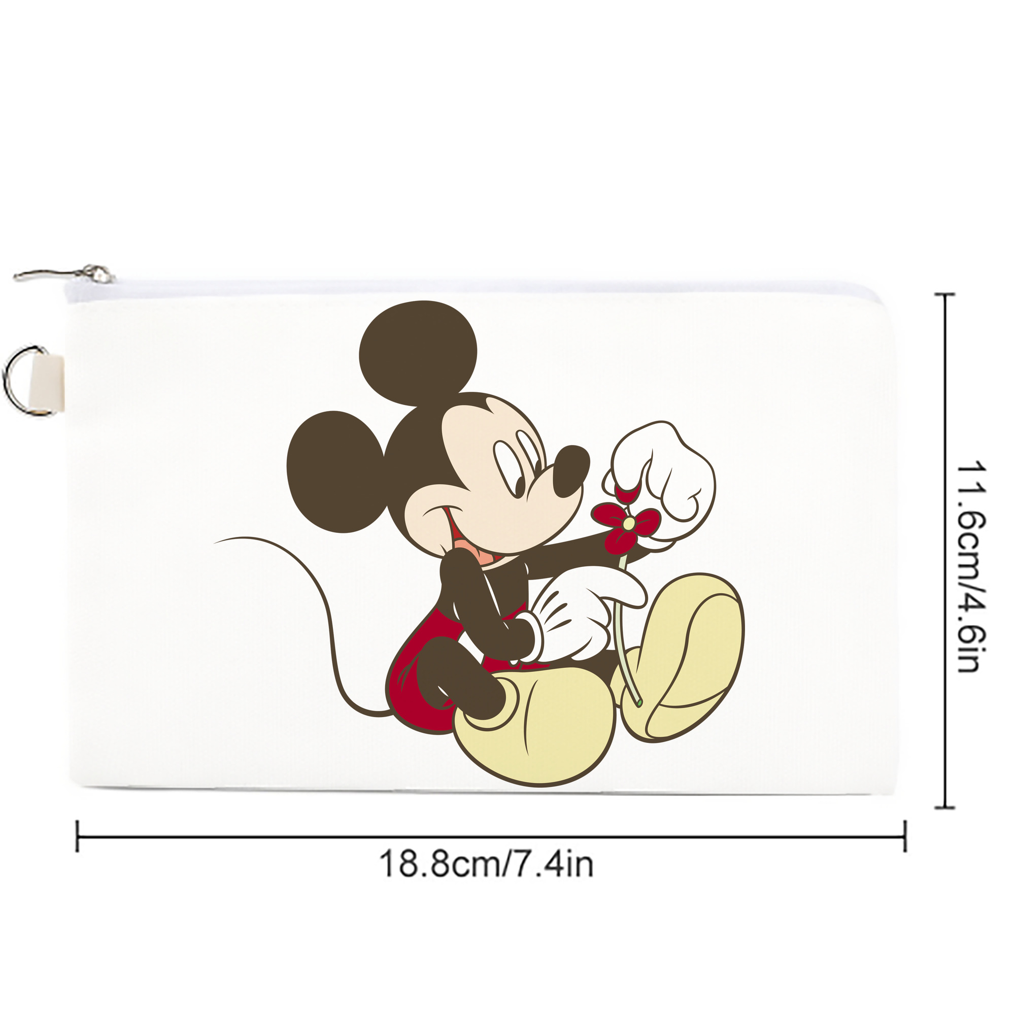 ミッキーマウス Mickey Mouse キャンバス生地ポーチ　小物入れ