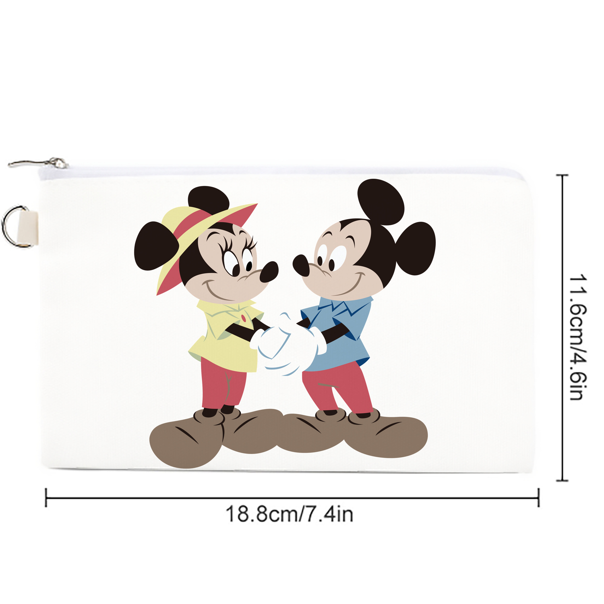 ミッキーマウス Mickey Mouse キャンバス生地ポーチ　小物入れ
