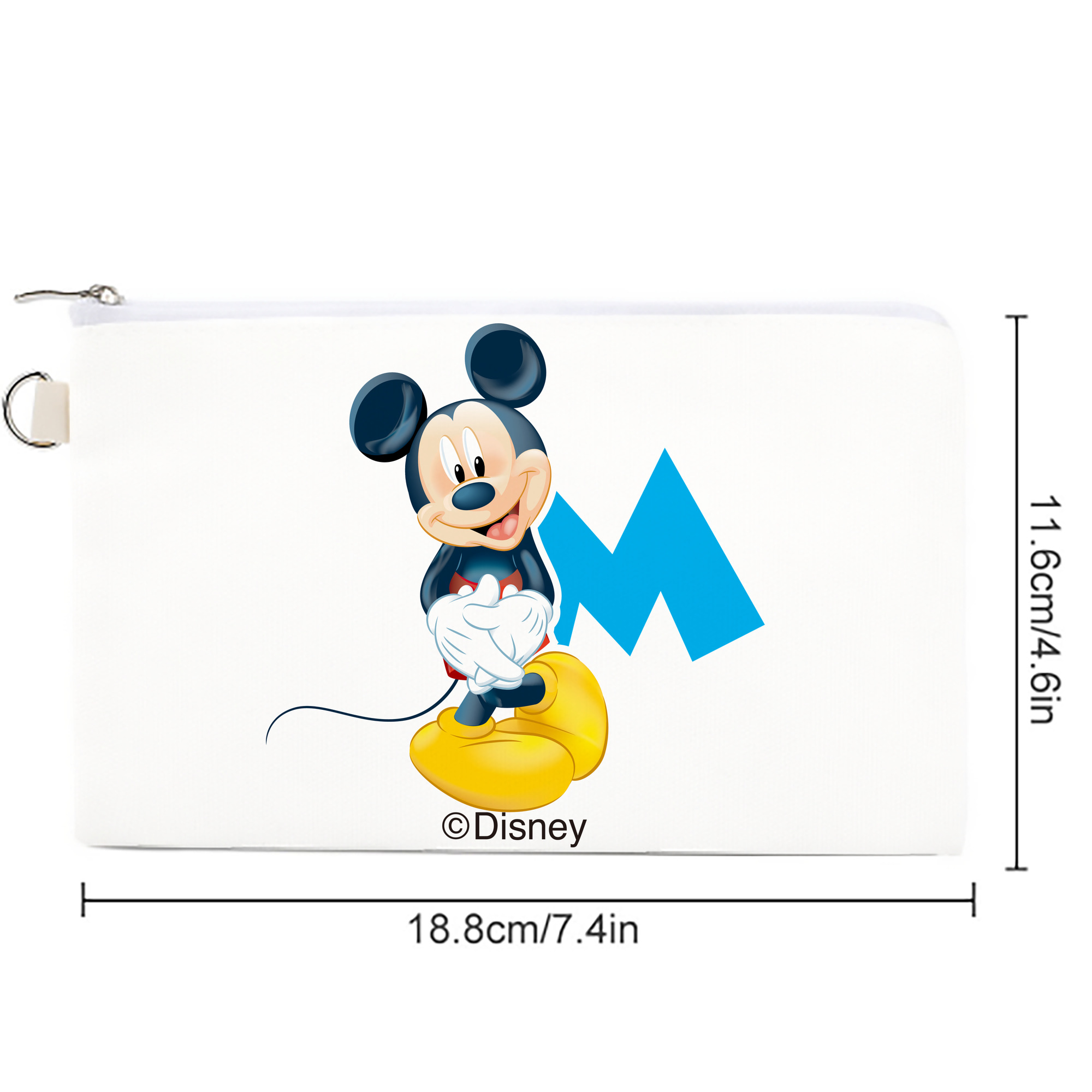 ミッキーマウス Mickey Mouse キャンバス生地ポーチ　小物入れ