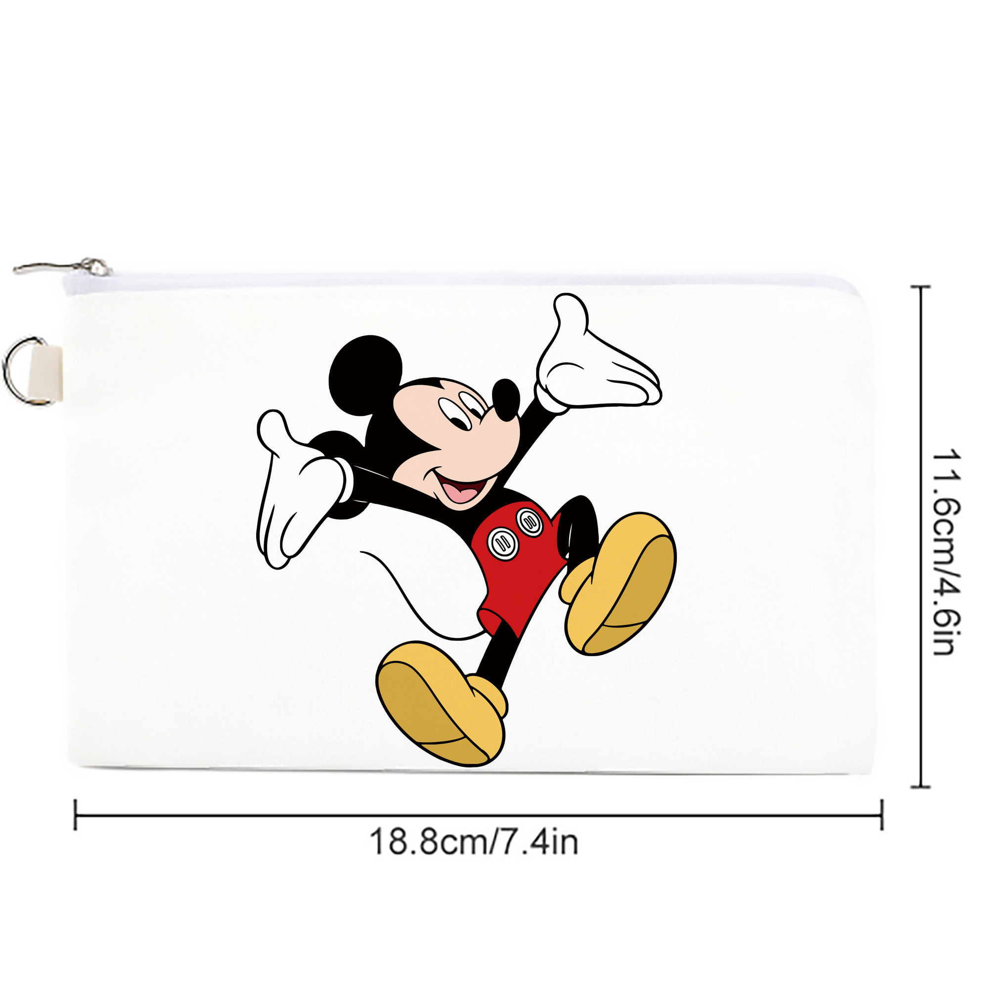 ミッキーマウス Mickey Mouse キャンバス生地ポーチ　小物入れ