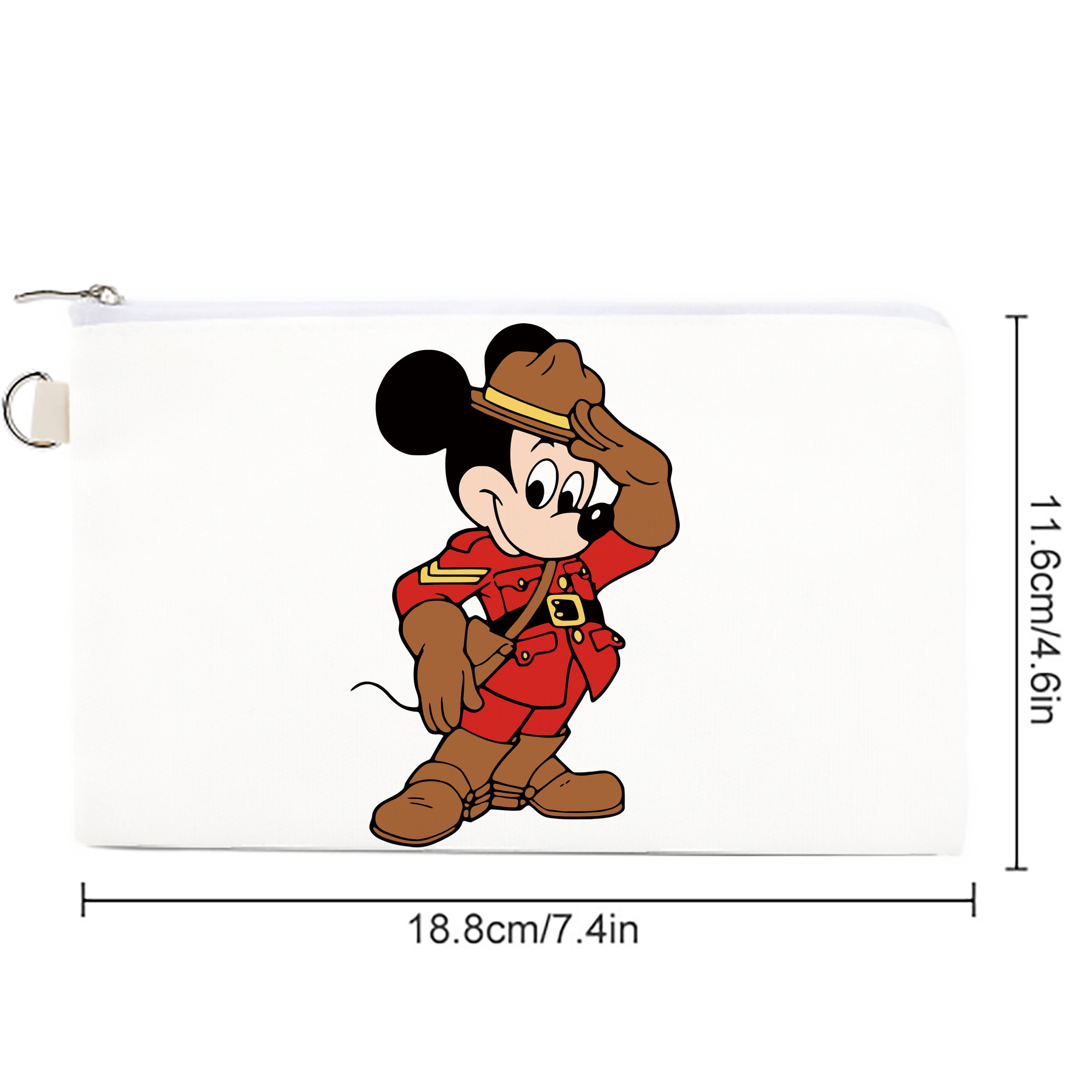 ミッキーマウス Mickey Mouse キャンバス生地ポーチ　小物入れ