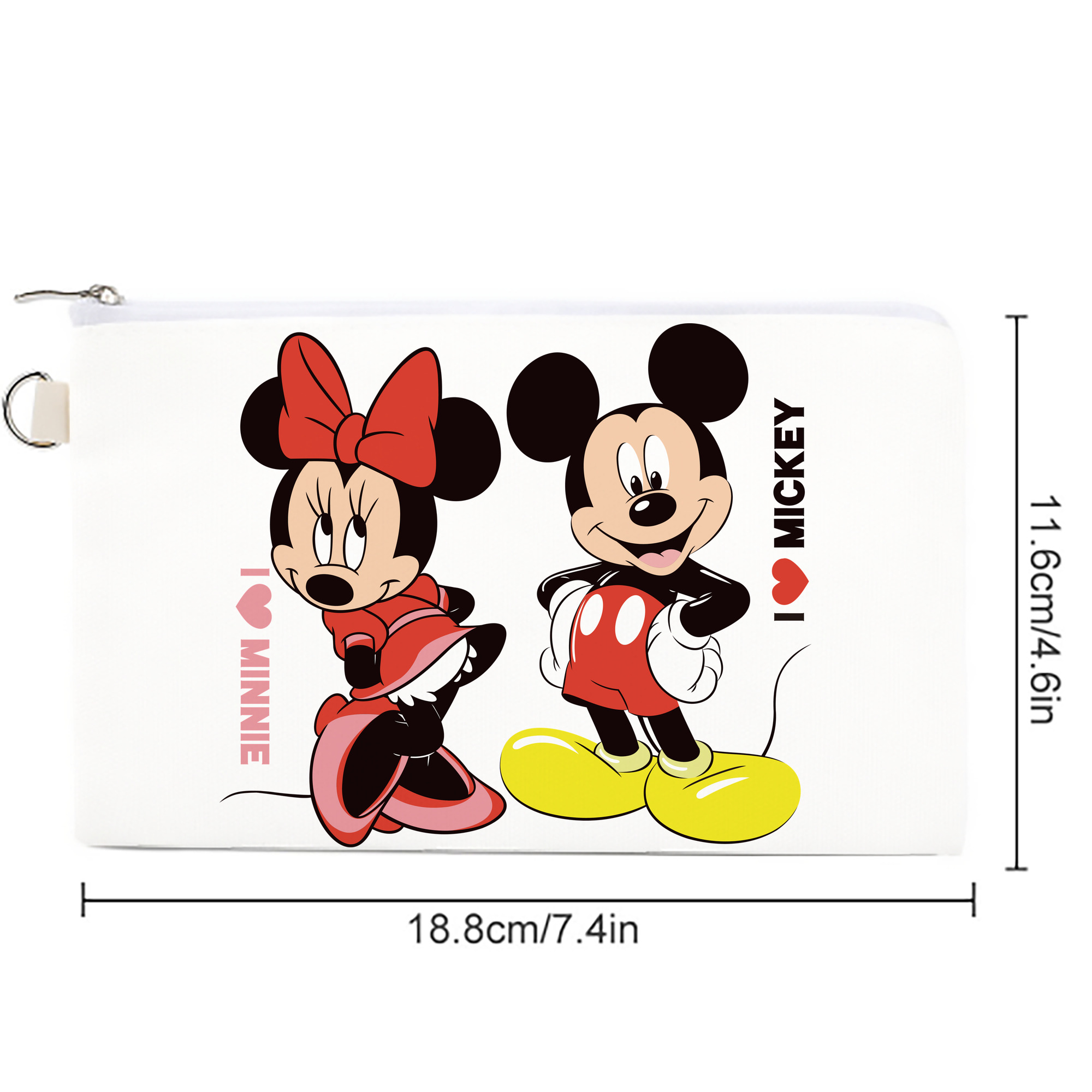 ミッキーマウス Mickey Mouse キャンバス生地ポーチ　小物入れ