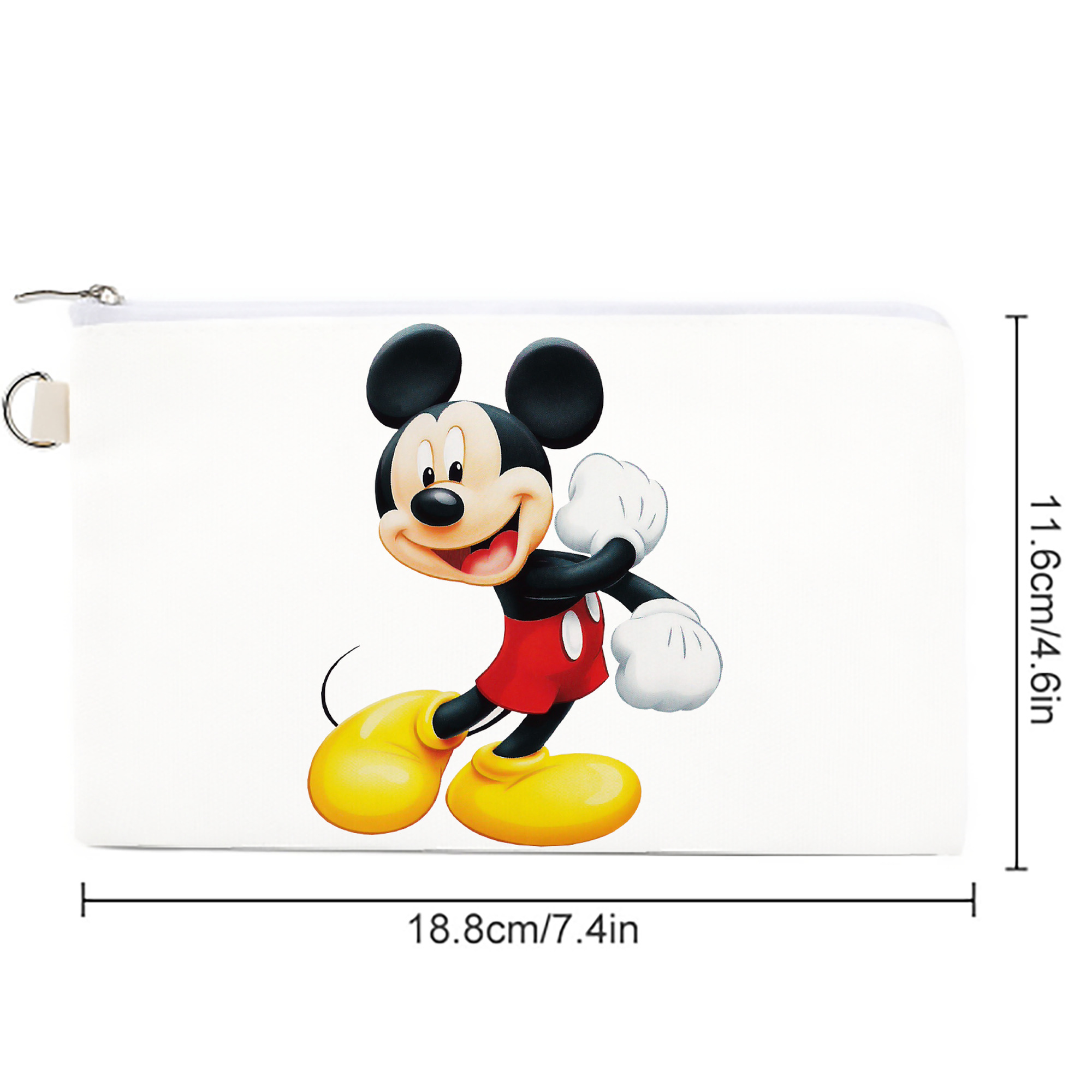 ミッキーマウス Mickey Mouse キャンバス生地ポーチ　小物入れ