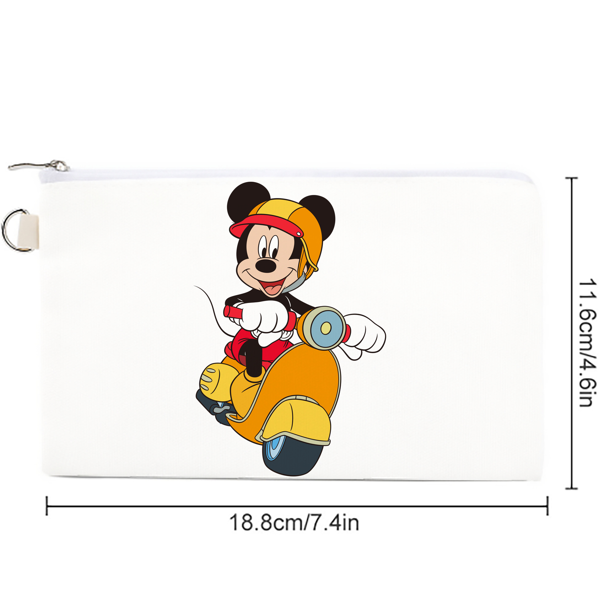 ミッキーマウス Mickey Mouse キャンバス生地ポーチ　小物入れ