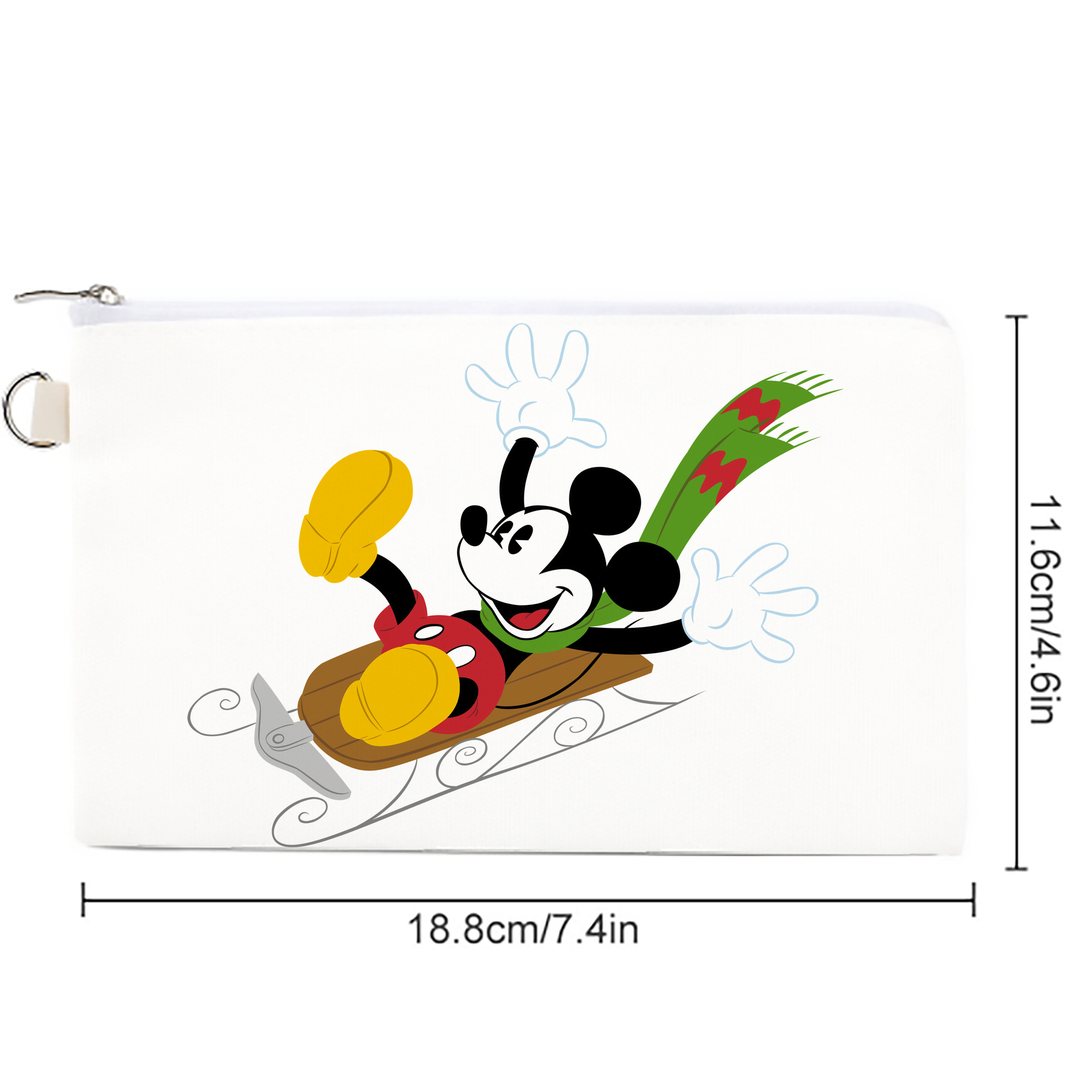ミッキーマウス Mickey Mouse キャンバス生地ポーチ　小物入れ
