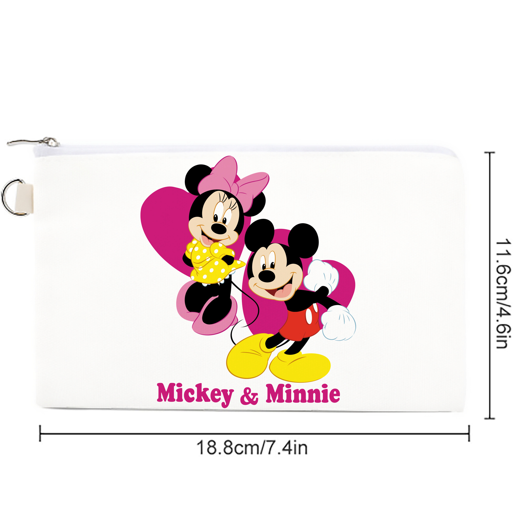 ミッキーマウス Mickey Mouse キャンバス生地ポーチ　小物入れ