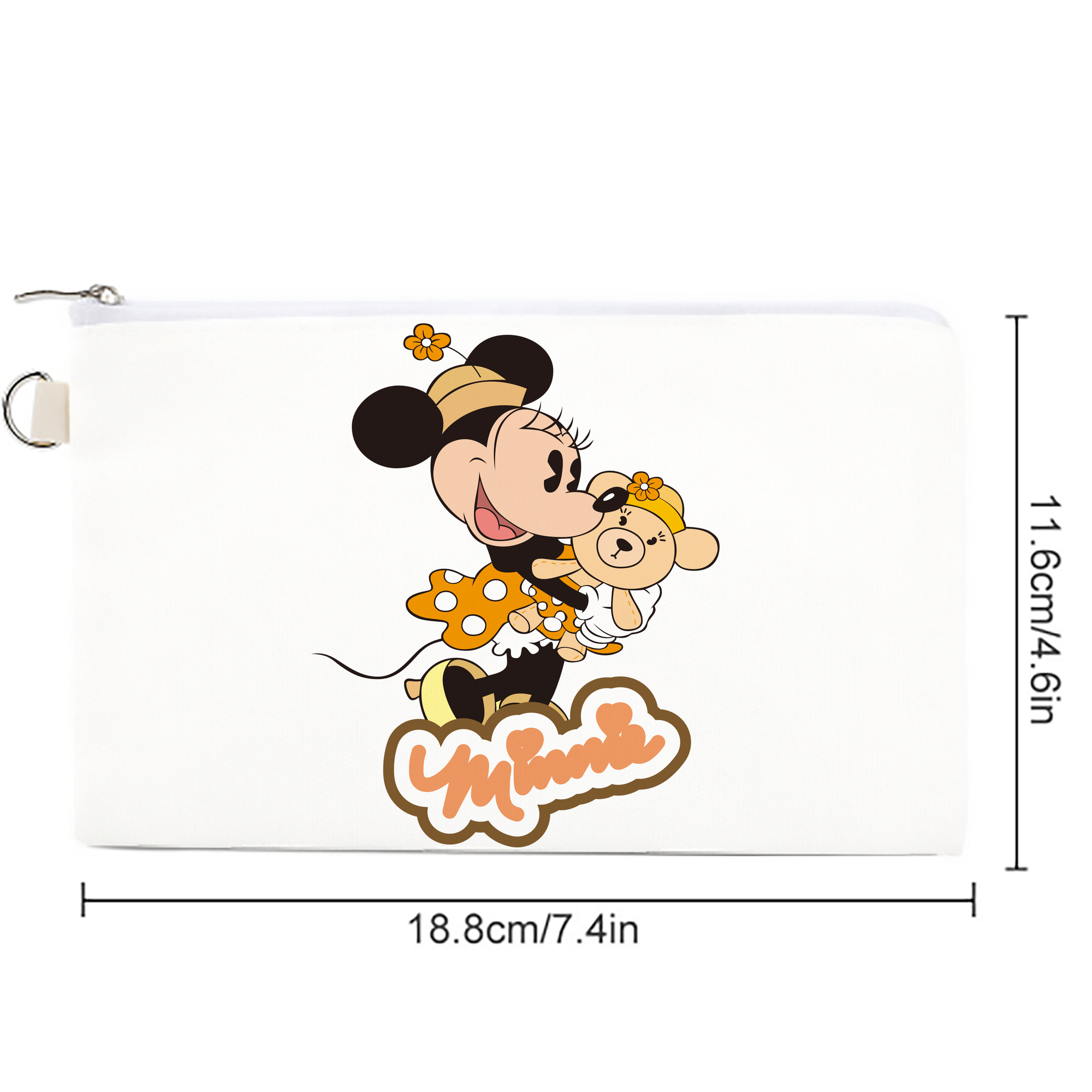 ミッキーマウス Mickey Mouse キャンバス生地ポーチ　小物入れ